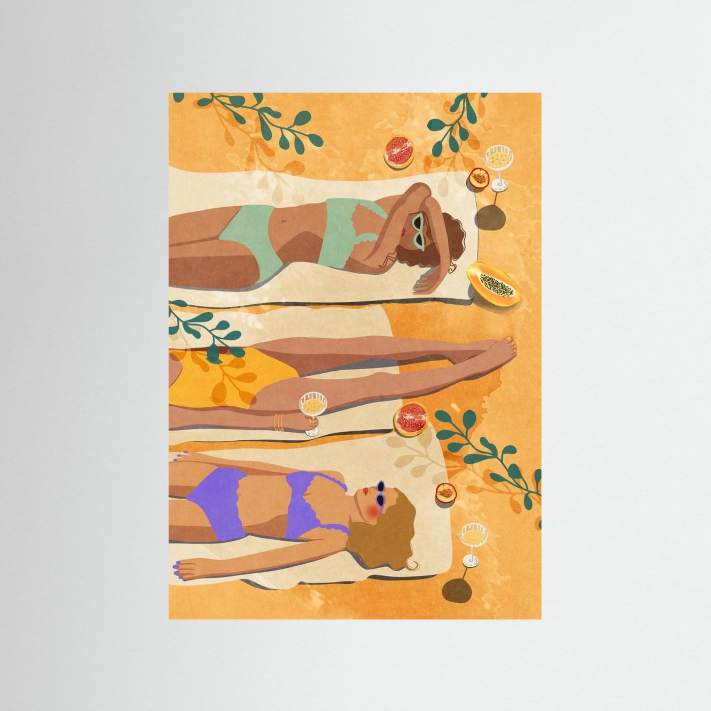 Summer Girls by Raissa Oltmanns Fine Art Paper 