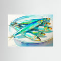 Colorful Sardines Painting by Treechild Fine Art Paper 