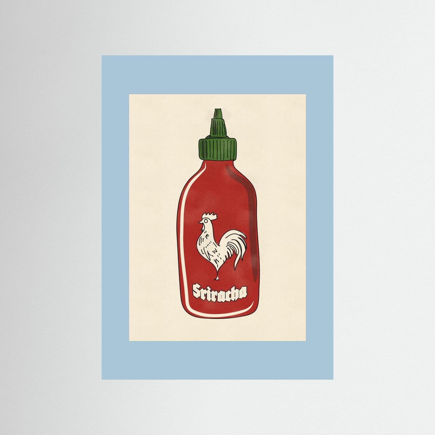 Rooster Hot Sauce by Nicholas Fine Art Paper 