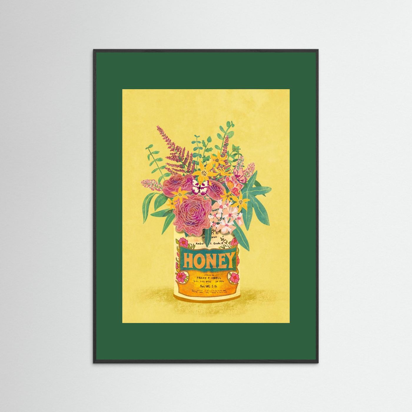Flowers In a vintage Honey Can by Raissa Oltmanns Fine Art Paper 