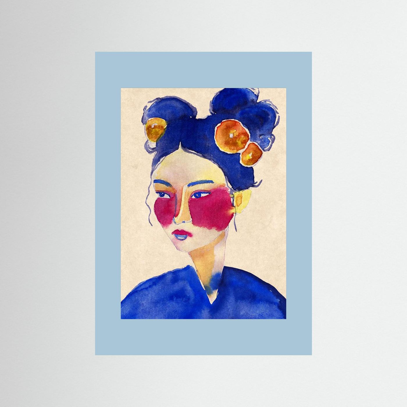Asian Girl by Raissa Oltmanns Fine Art Paper 
