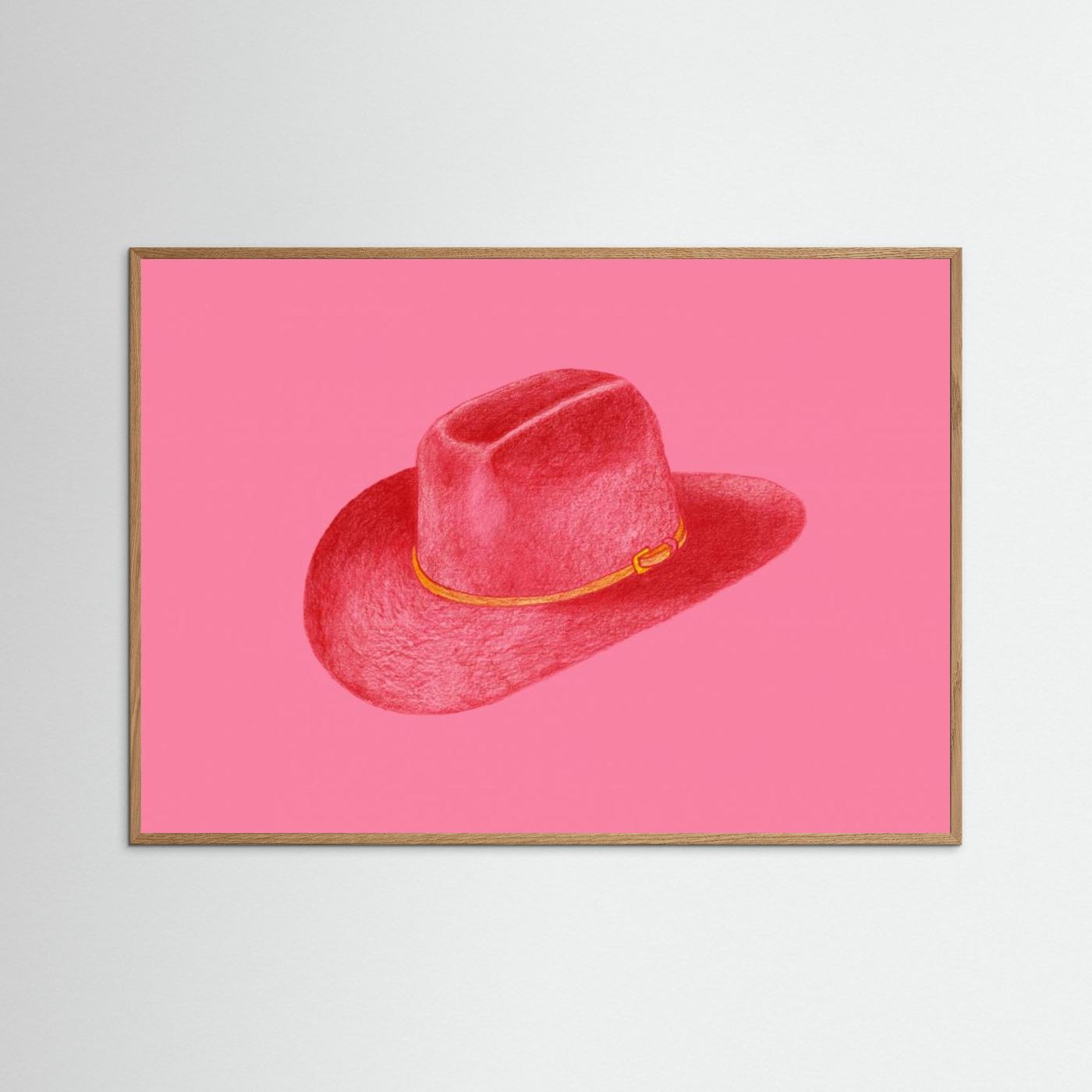 Red Stetson On Pink by Anyone Can Yeehaw