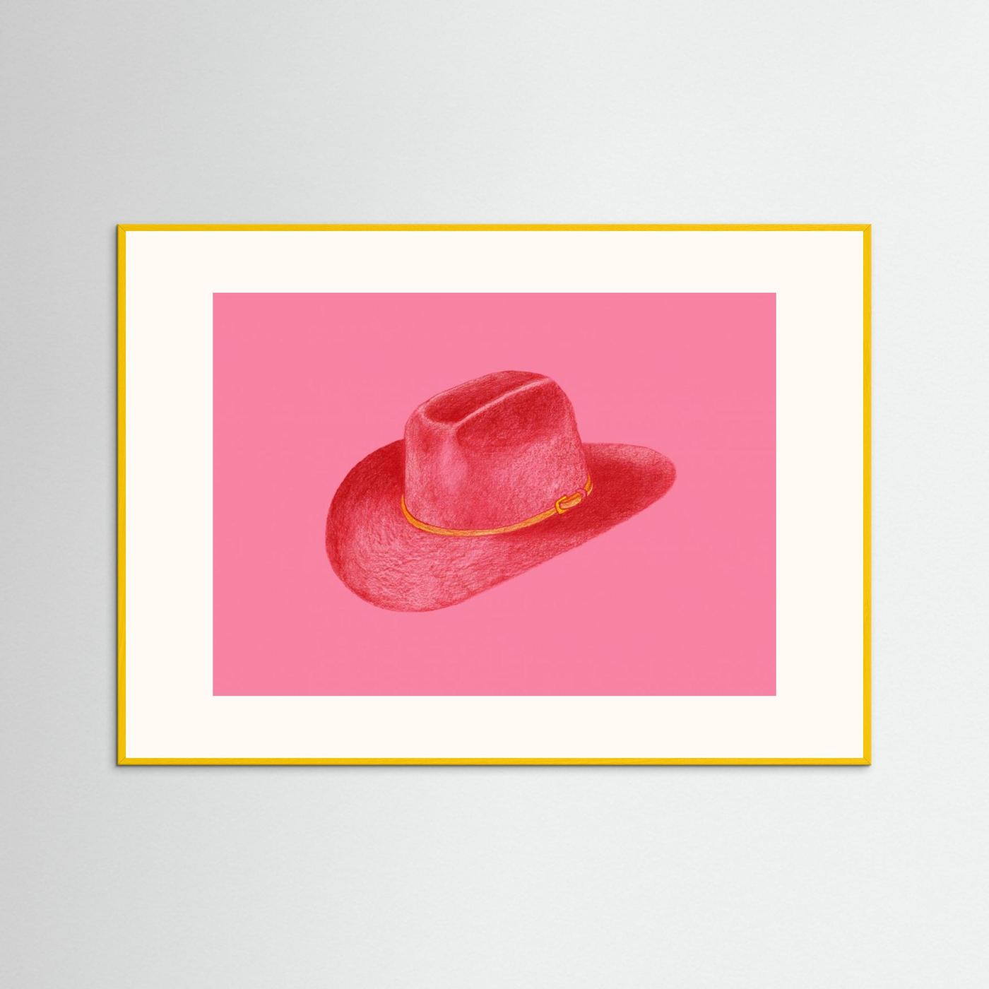 Red Stetson On Pink by Anyone Can Yeehaw