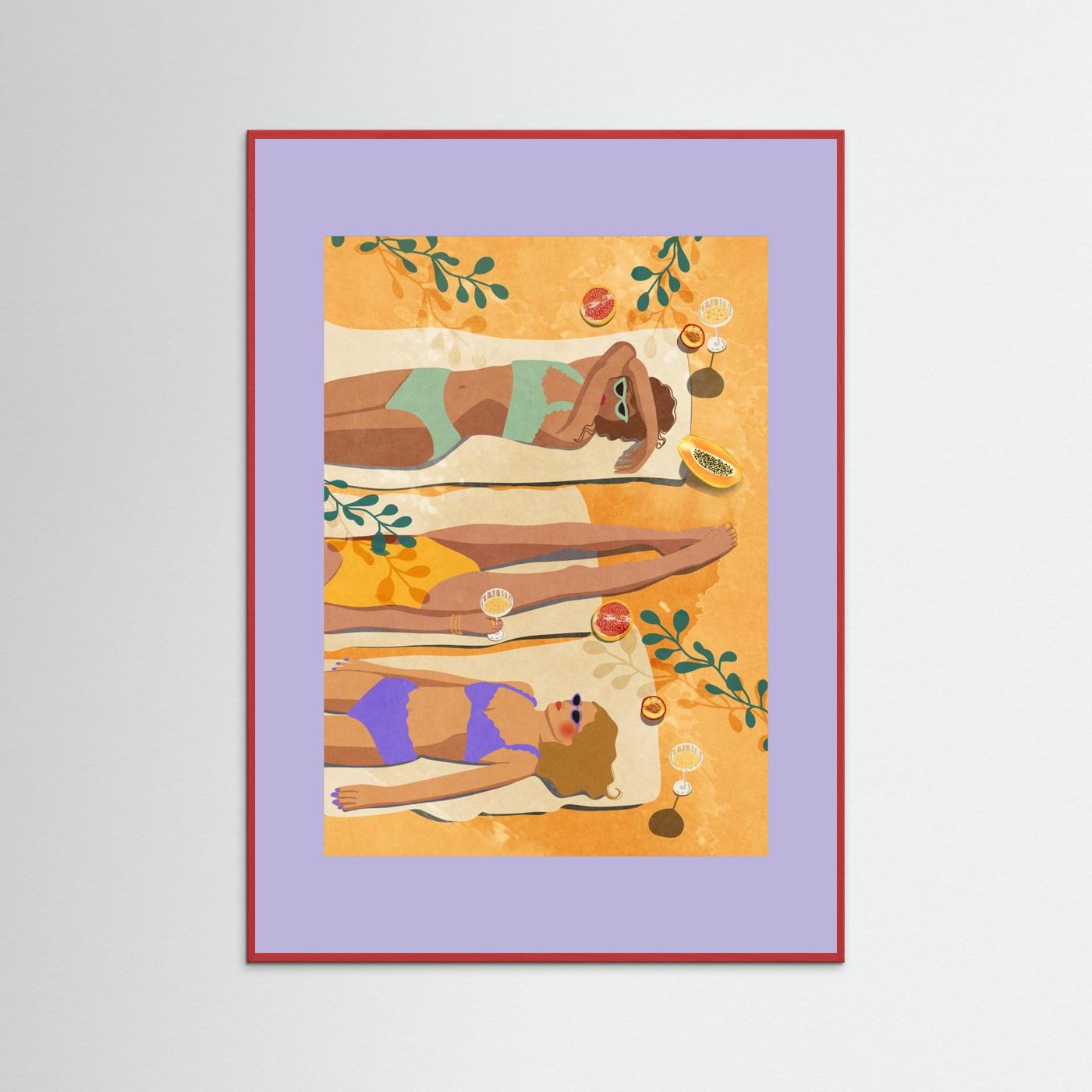 Summer Girls by Raissa Oltmanns Fine Art Paper 