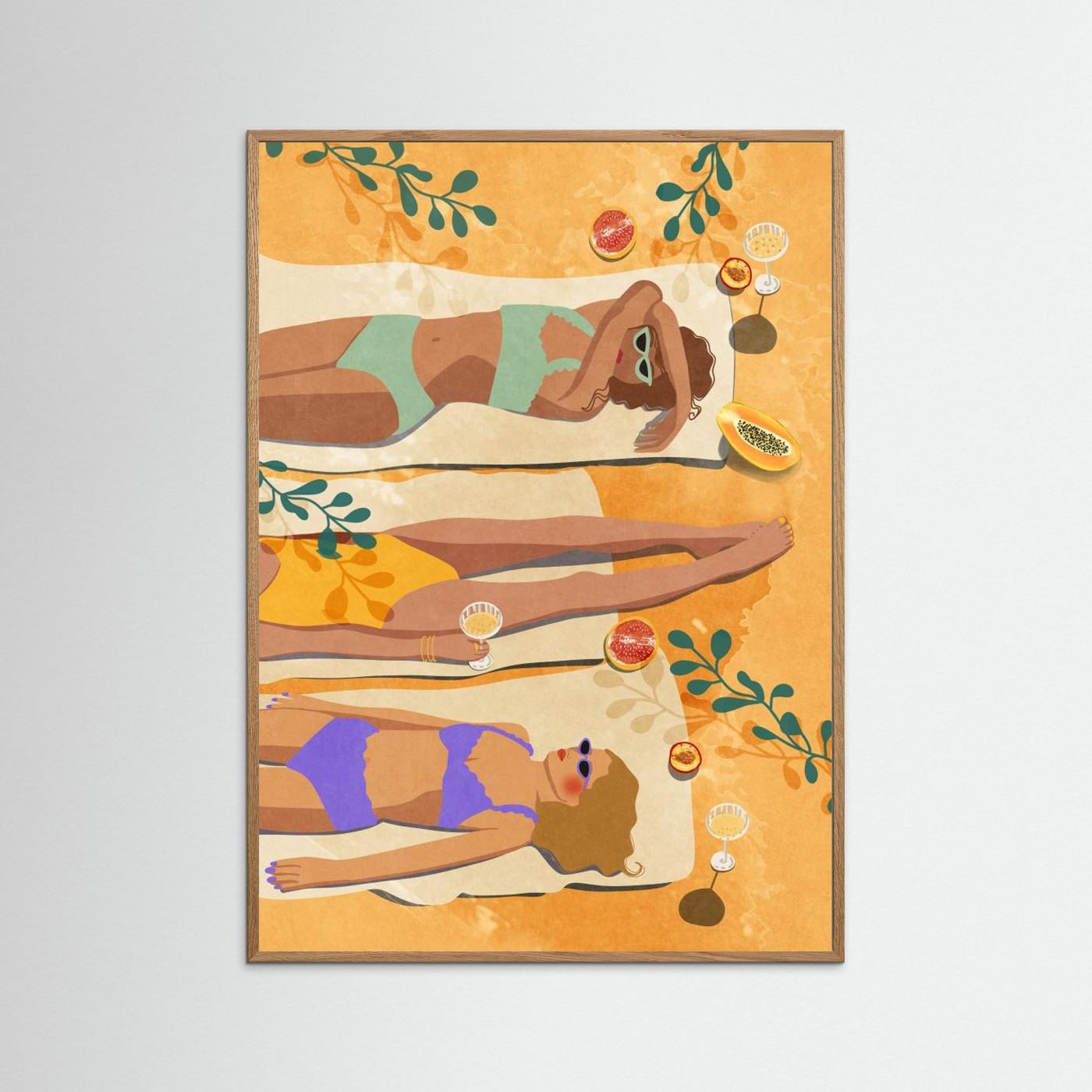 Summer Girls by Raissa Oltmanns Fine Art Paper 