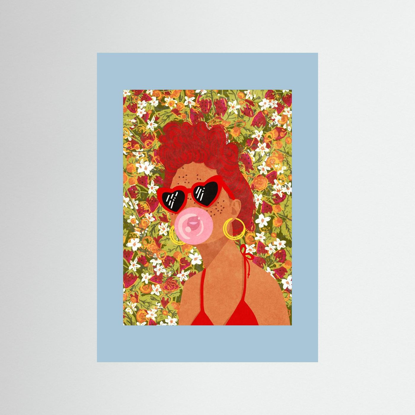 Strawbeery Lady by Raissa Oltmanns Fine Art Paper 