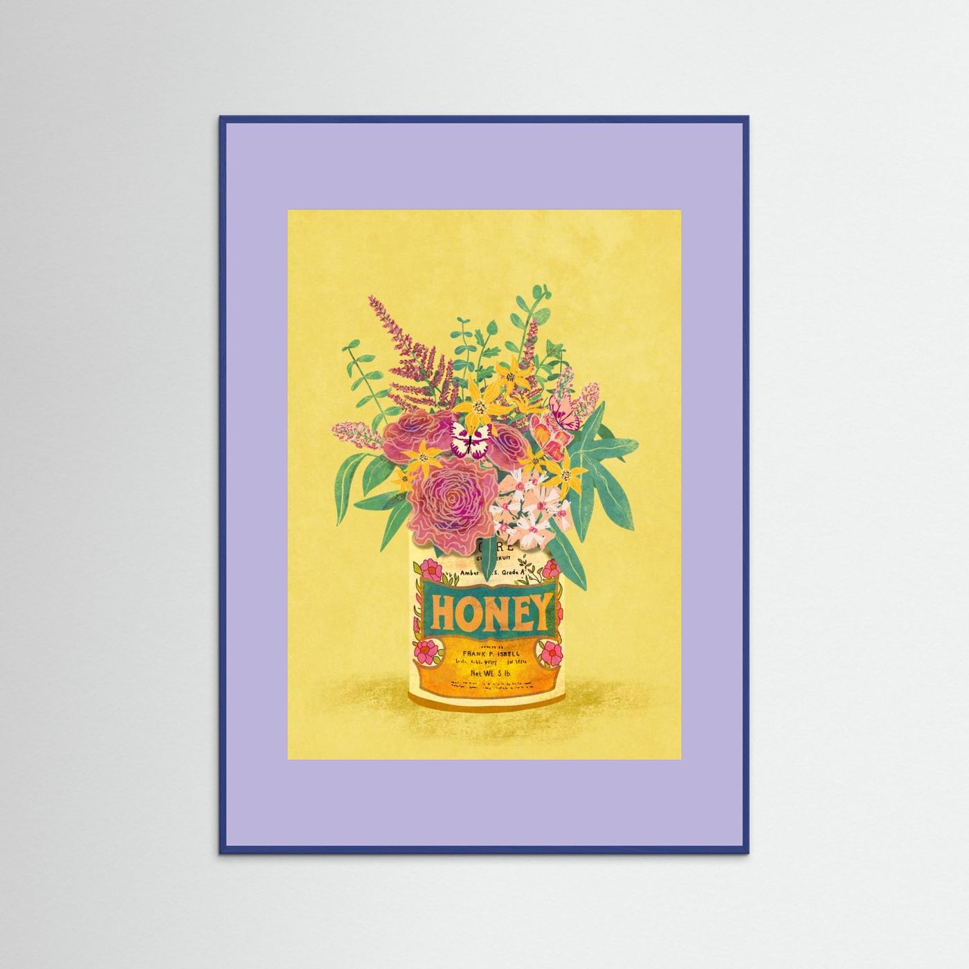 Flowers In a vintage Honey Can by Raissa Oltmanns Fine Art Paper 