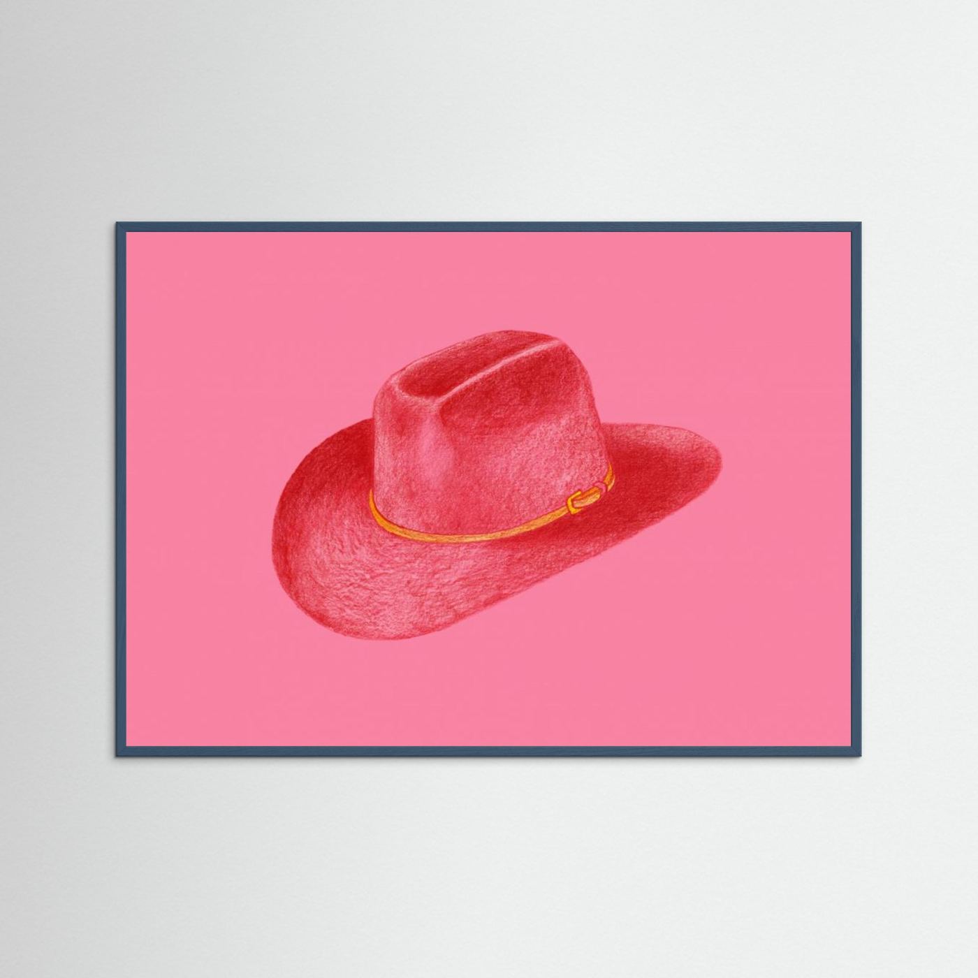 Red Stetson On Pink by Anyone Can Yeehaw