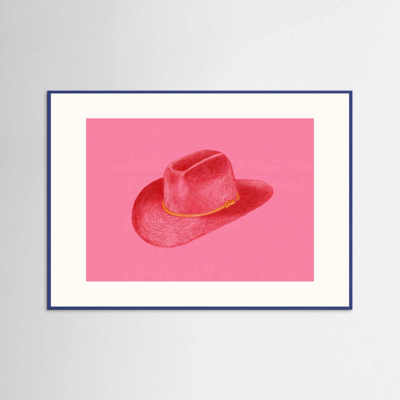 Red Stetson On Pink by Anyone Can Yeehaw
