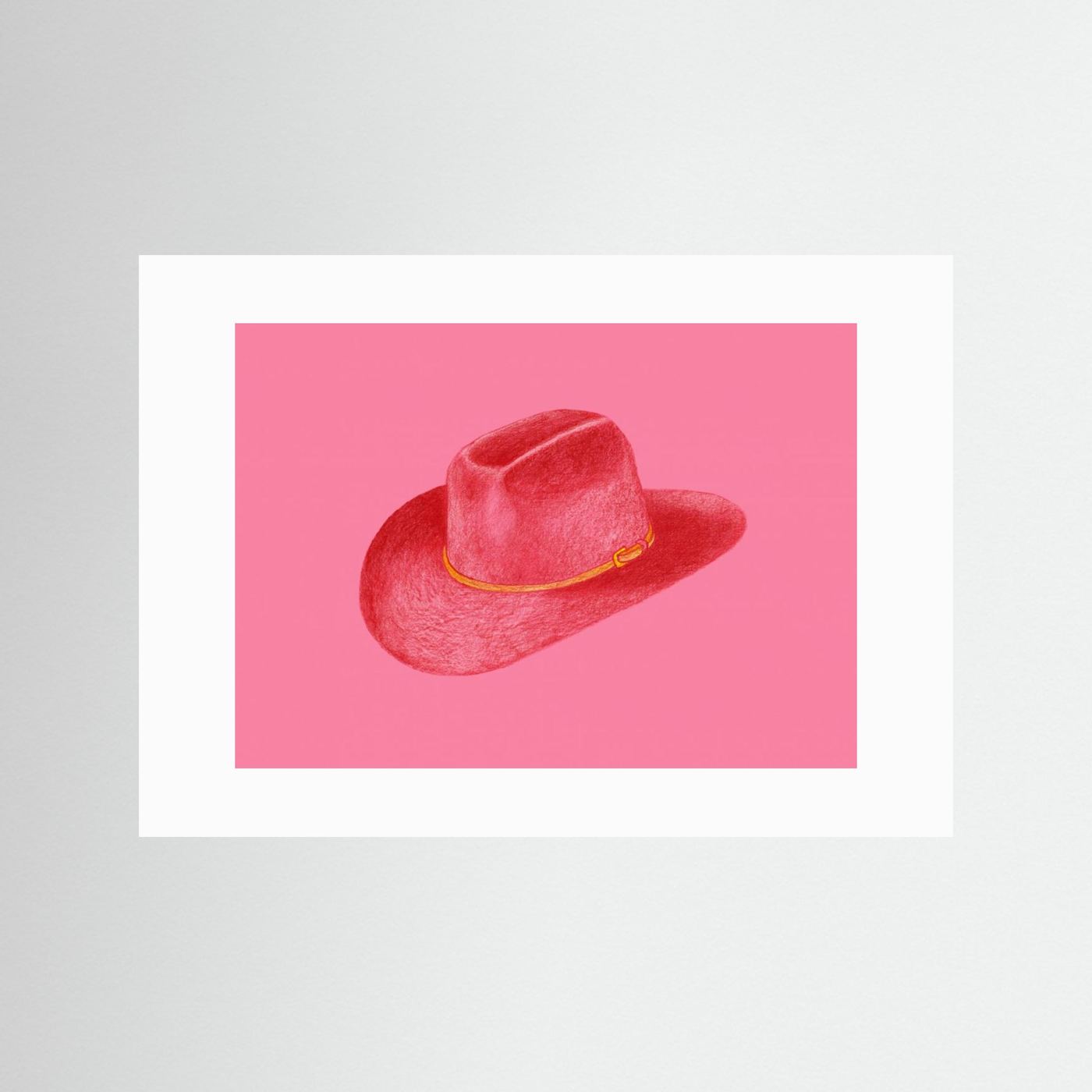 Red Stetson On Pink by Anyone Can Yeehaw