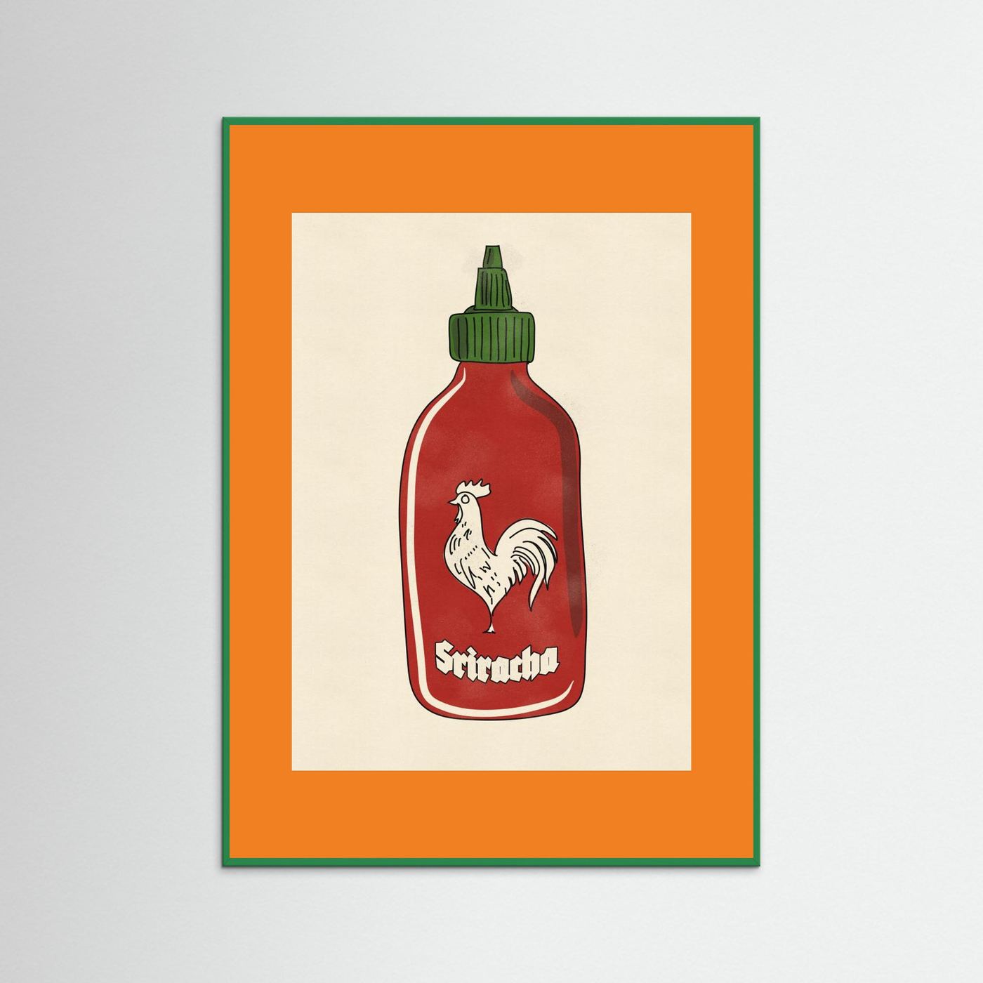 Rooster Hot Sauce by Nicholas Fine Art Paper 