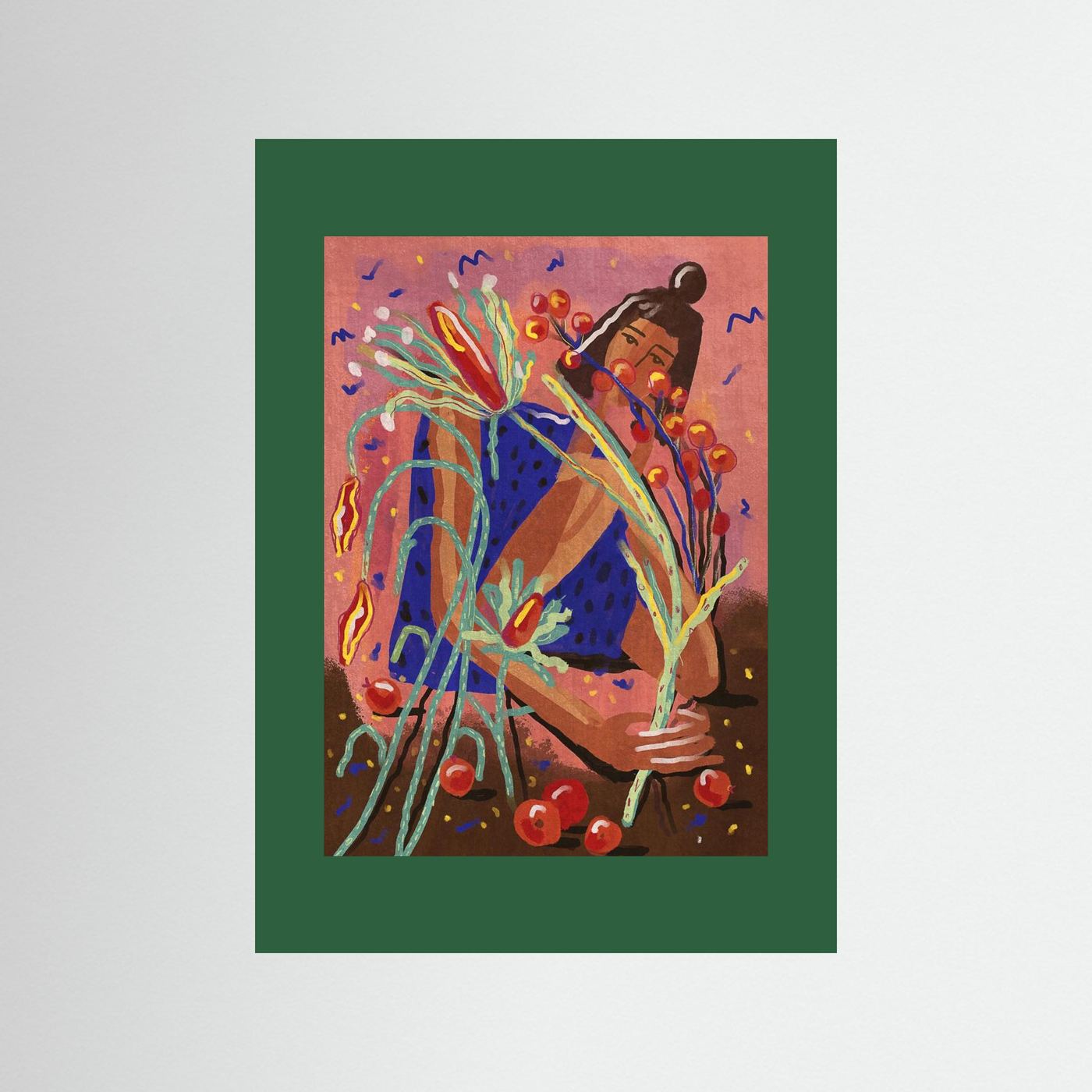 Pick a flower by Raissa Oltmanns Fine Art Paper 