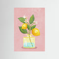 Lemon Bunch In Vase by Raissa Oltmanns Fine Art Paper 
