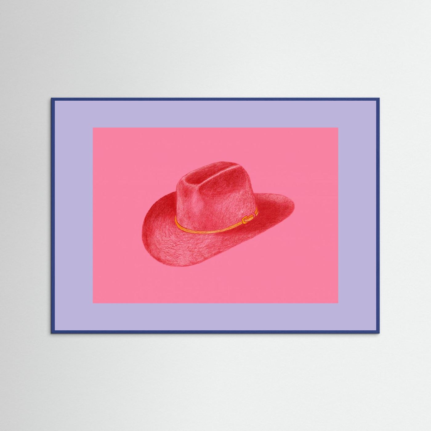 Red Stetson On Pink by Anyone Can Yeehaw