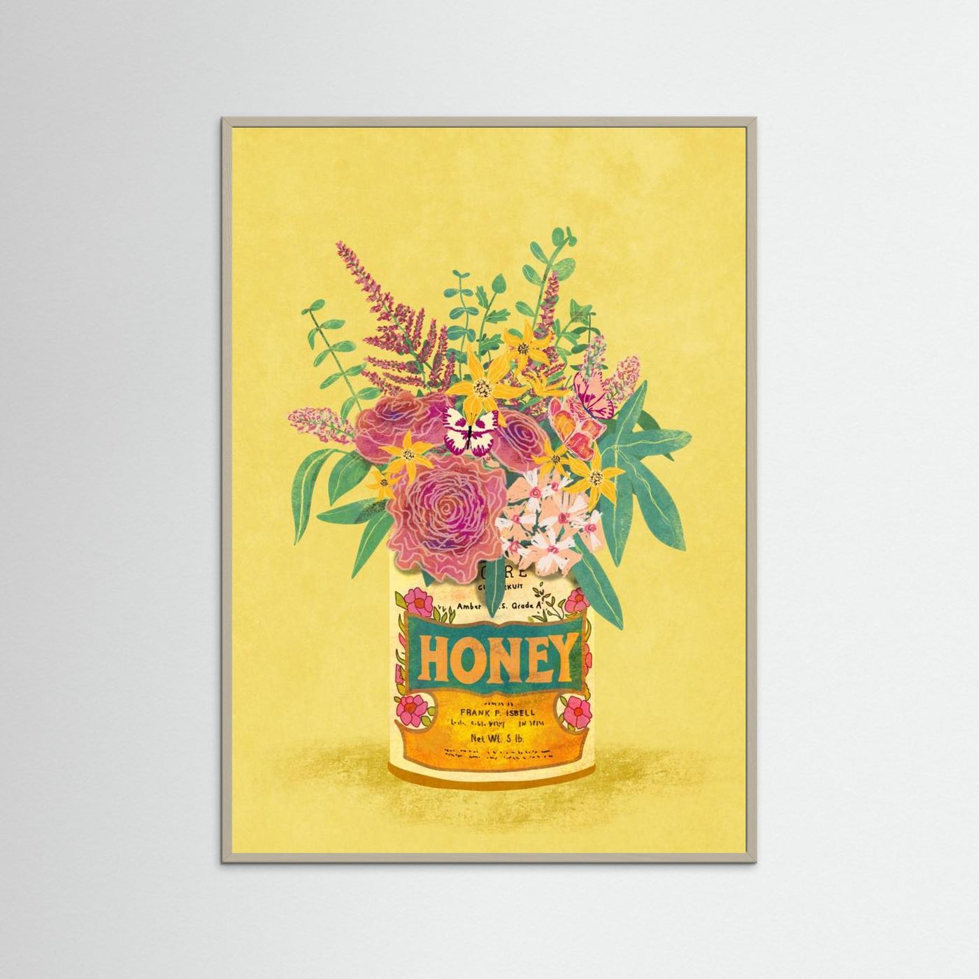Flowers In a vintage Honey Can by Raissa Oltmanns Fine Art Paper 