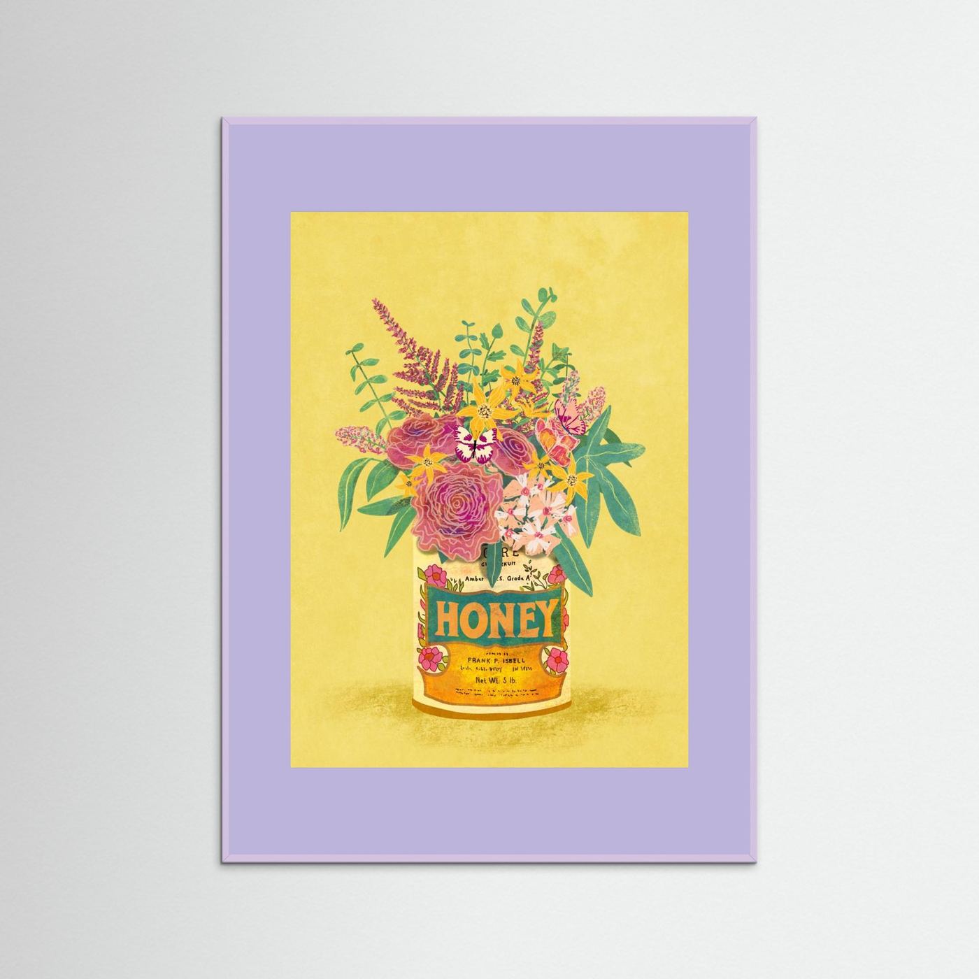 Flowers In a vintage Honey Can by Raissa Oltmanns Fine Art Paper 