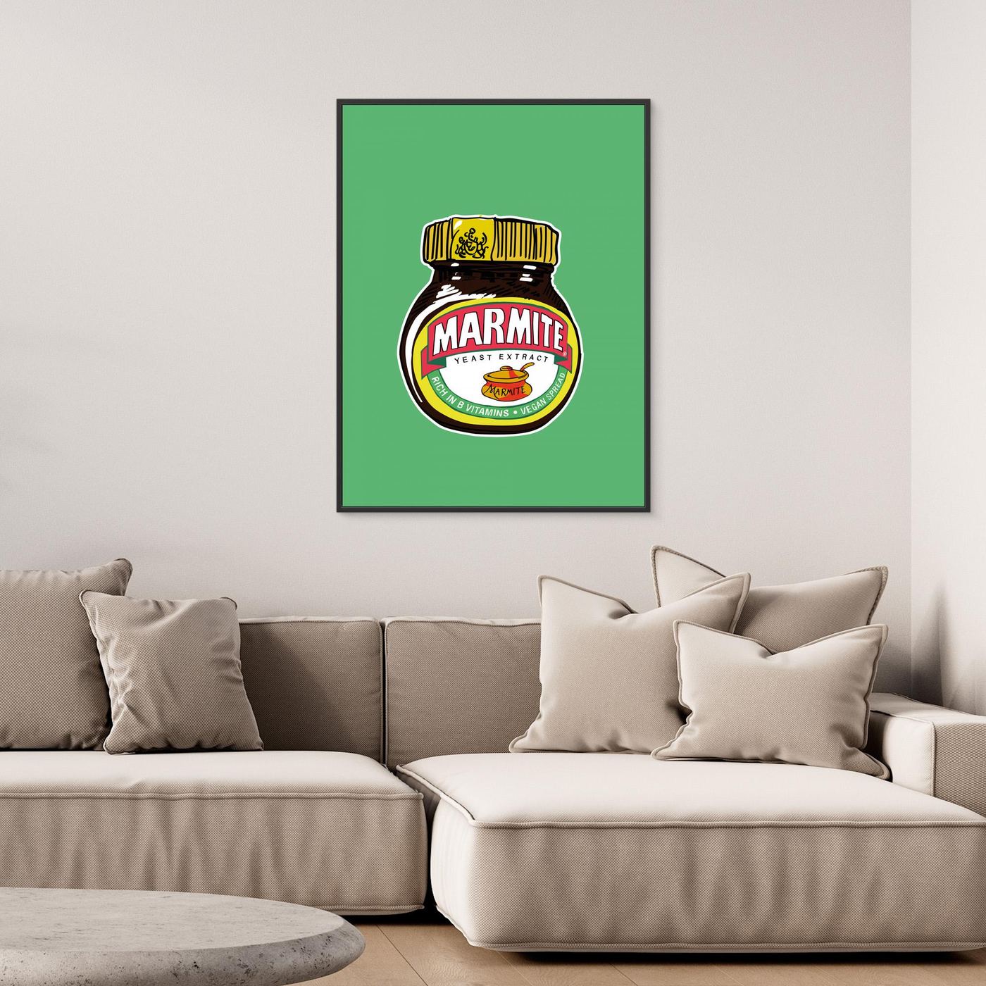 Green Graphic Spread Jar by Wall Chart Art Studio Canvas