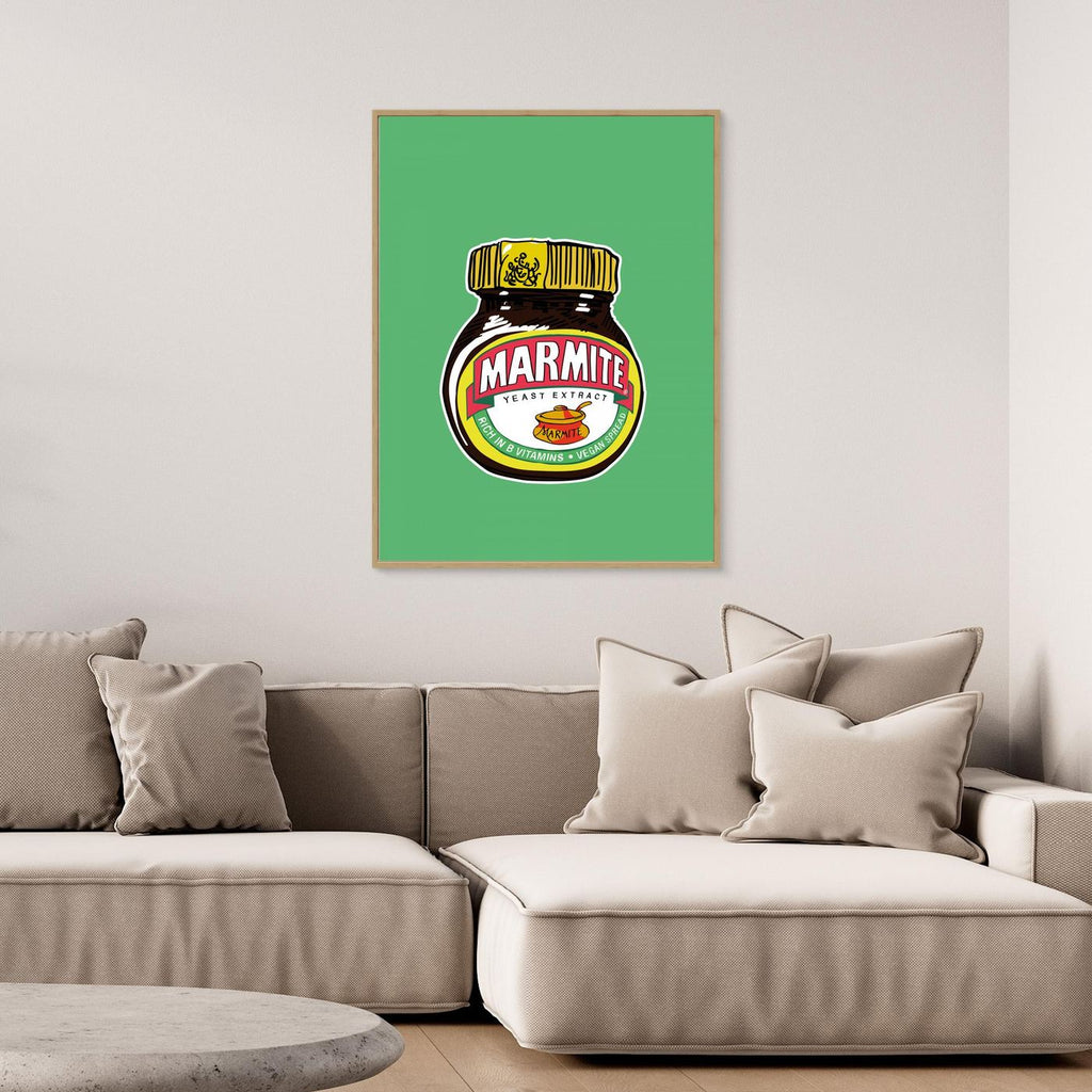 Green Graphic Spread Jar by Wall Chart Art Studio Canvas