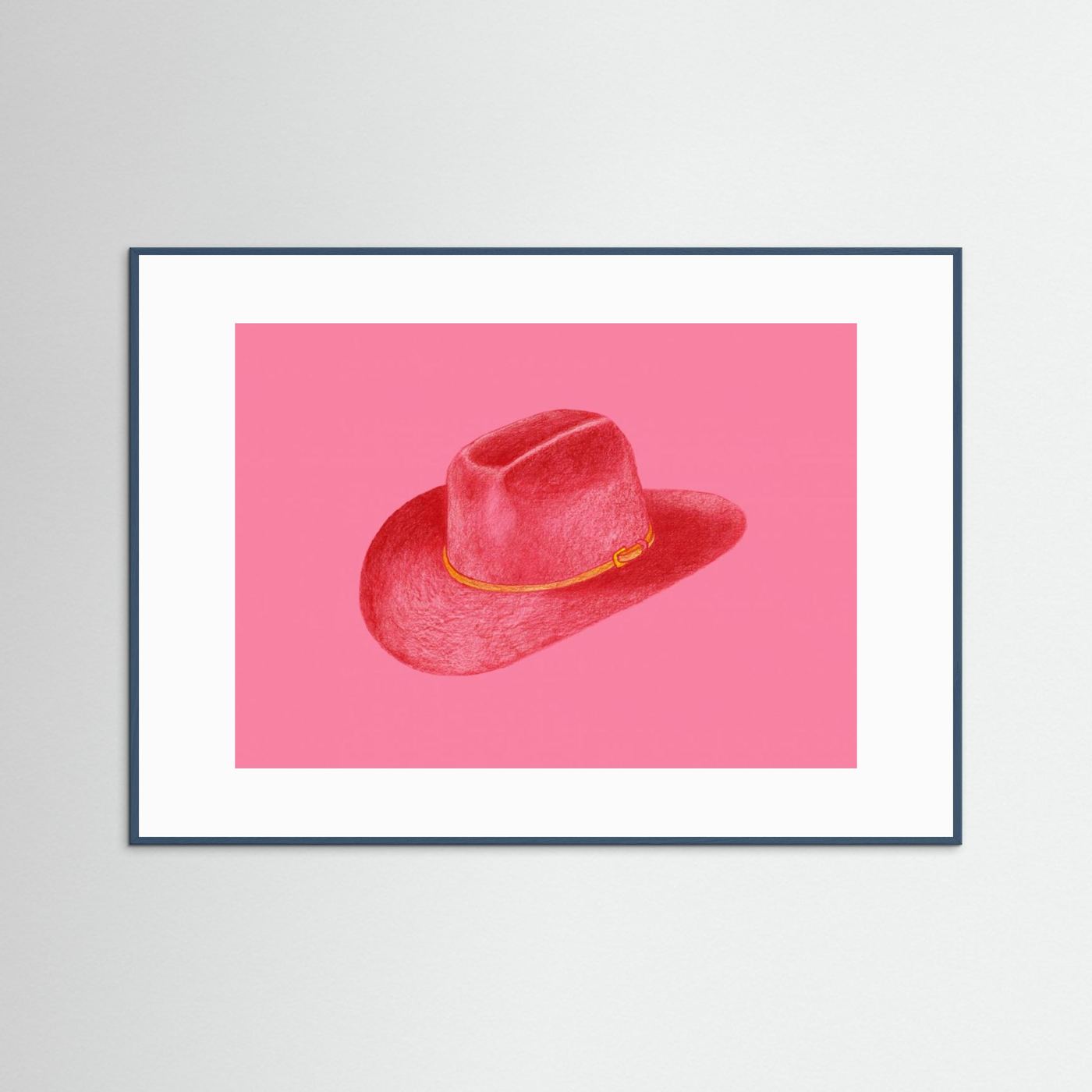 Red Stetson On Pink by Anyone Can Yeehaw