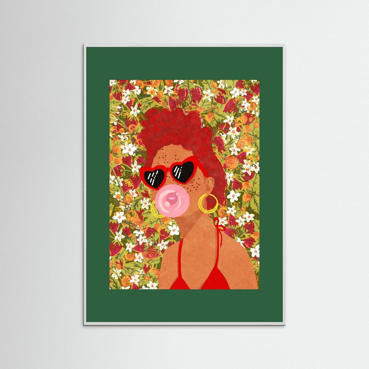 Strawbeery Lady by Raissa Oltmanns Fine Art Paper 