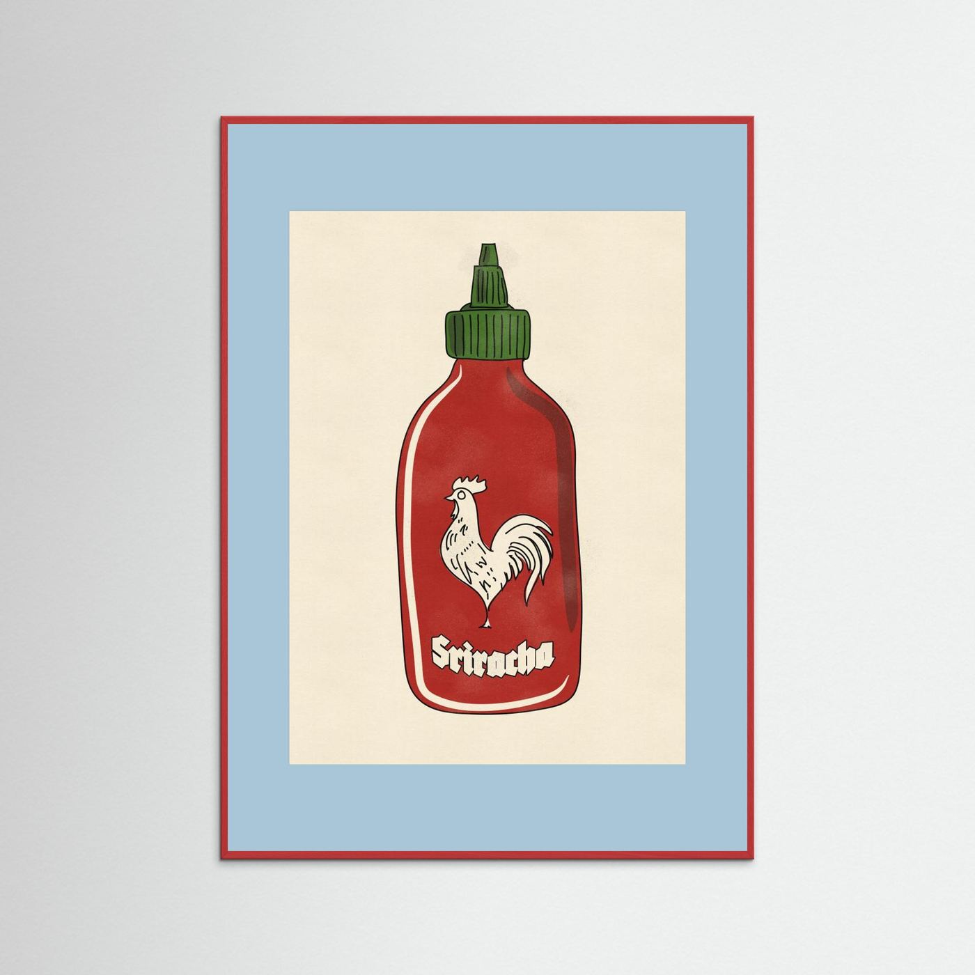 Rooster Hot Sauce by Nicholas Fine Art Paper 