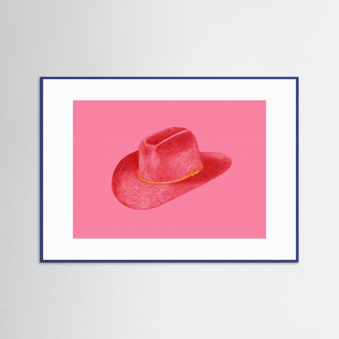 Red Stetson On Pink by Anyone Can Yeehaw