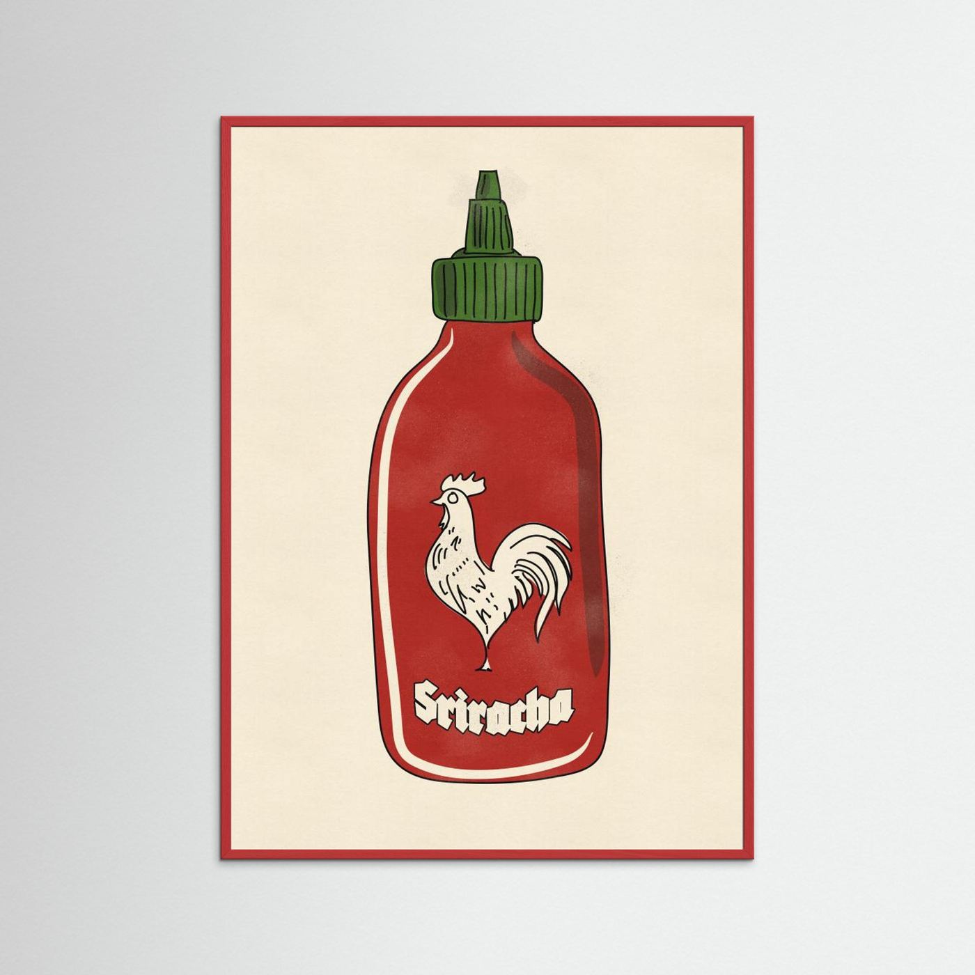 Rooster Hot Sauce by Nicholas Fine Art Paper 