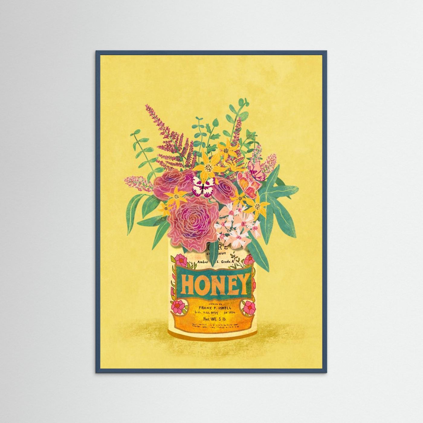 Flowers In a vintage Honey Can by Raissa Oltmanns Fine Art Paper 