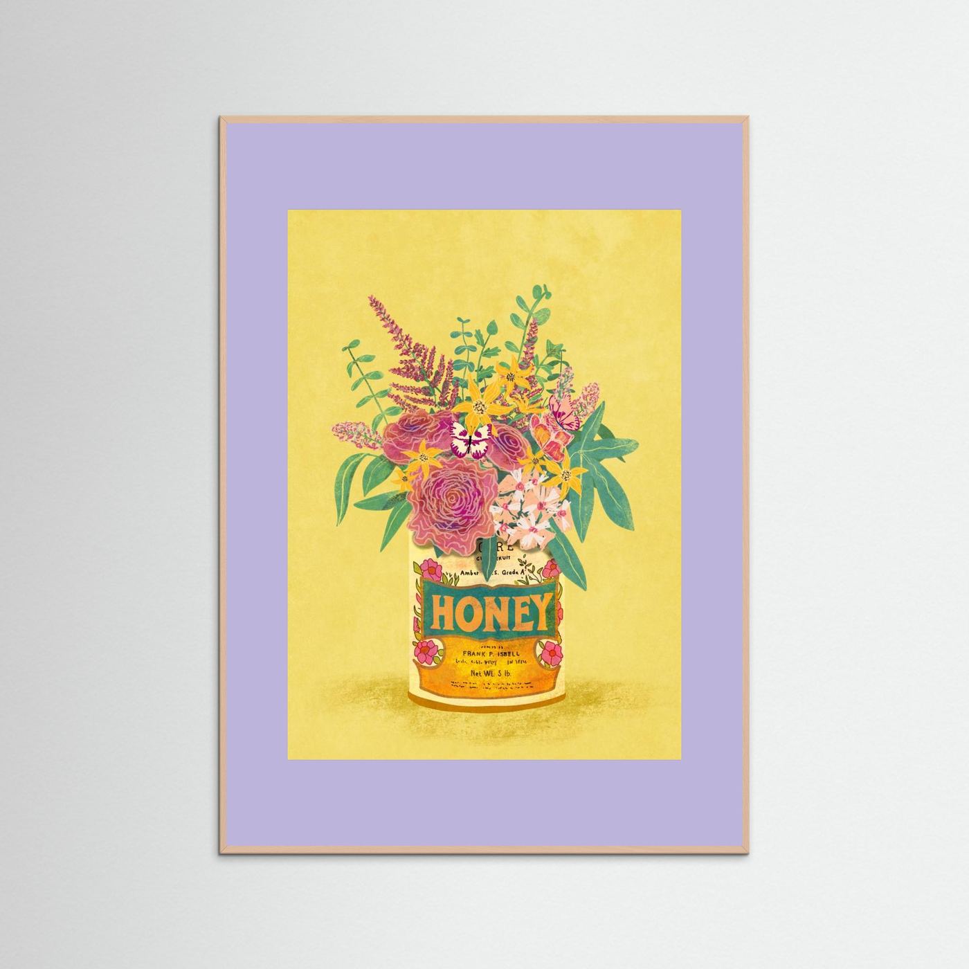 Flowers In a vintage Honey Can by Raissa Oltmanns Fine Art Paper 