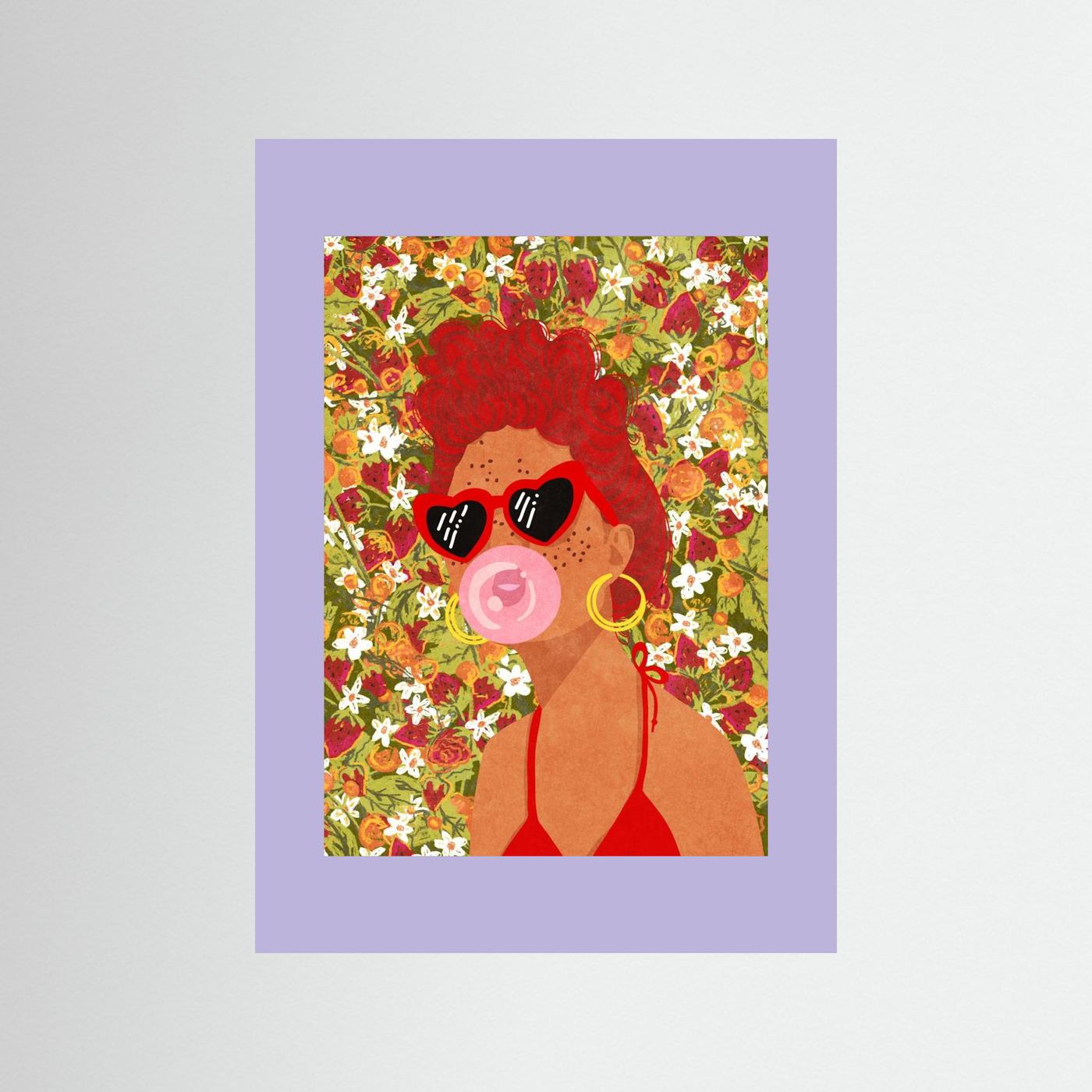 Strawbeery Lady by Raissa Oltmanns Fine Art Paper 