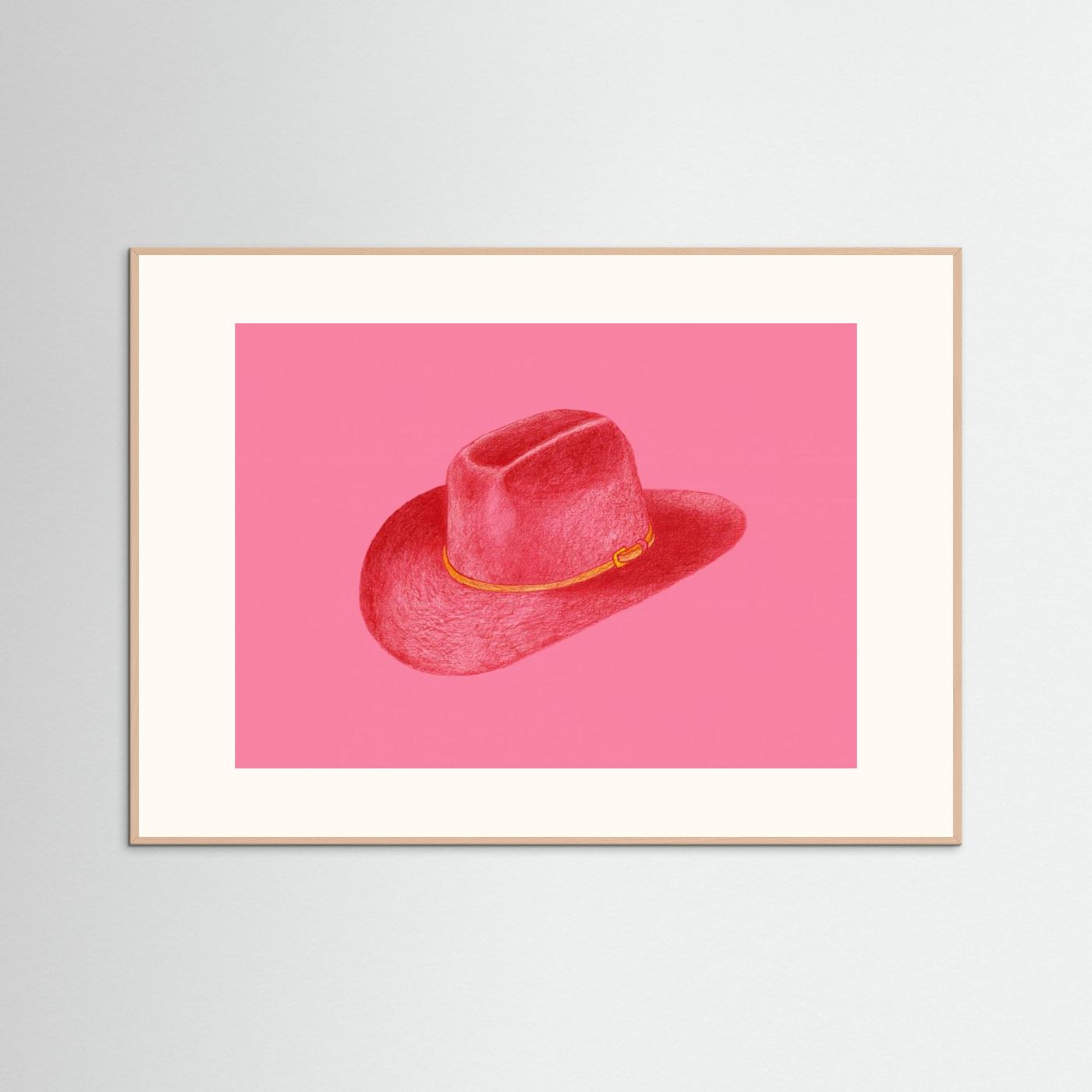 Red Stetson On Pink by Anyone Can Yeehaw