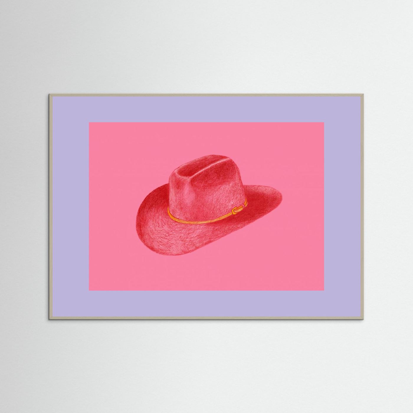 Red Stetson On Pink by Anyone Can Yeehaw