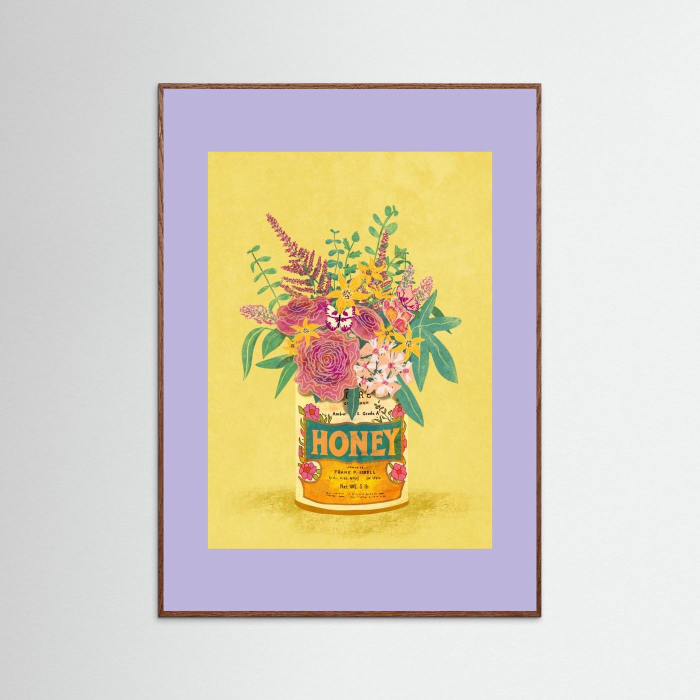 Flowers In a vintage Honey Can by Raissa Oltmanns Fine Art Paper 
