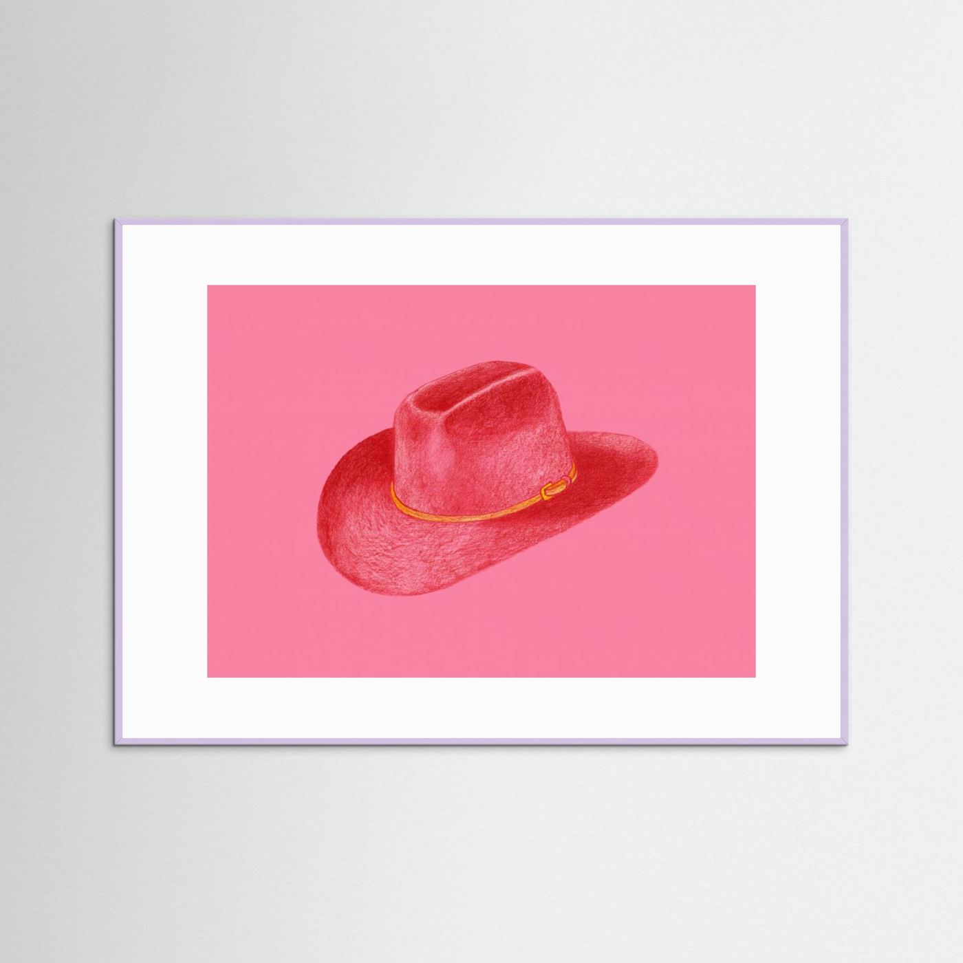 Red Stetson On Pink by Anyone Can Yeehaw
