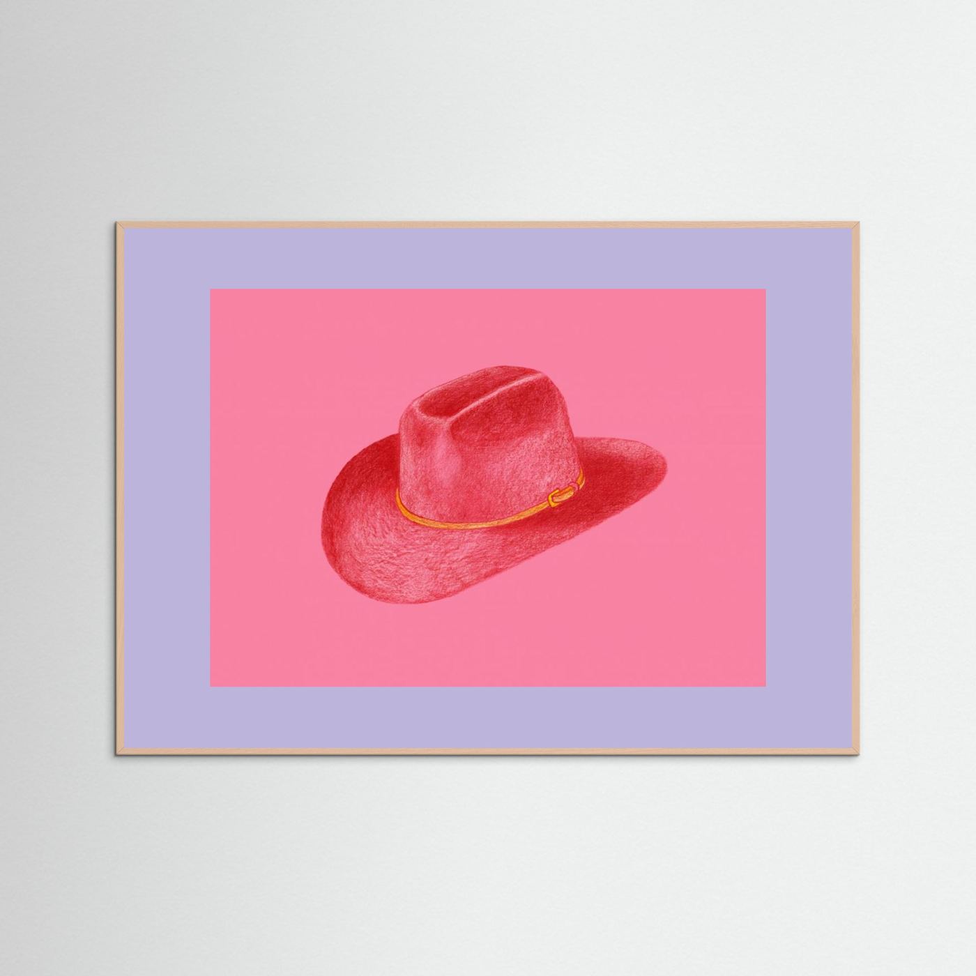 Red Stetson On Pink by Anyone Can Yeehaw