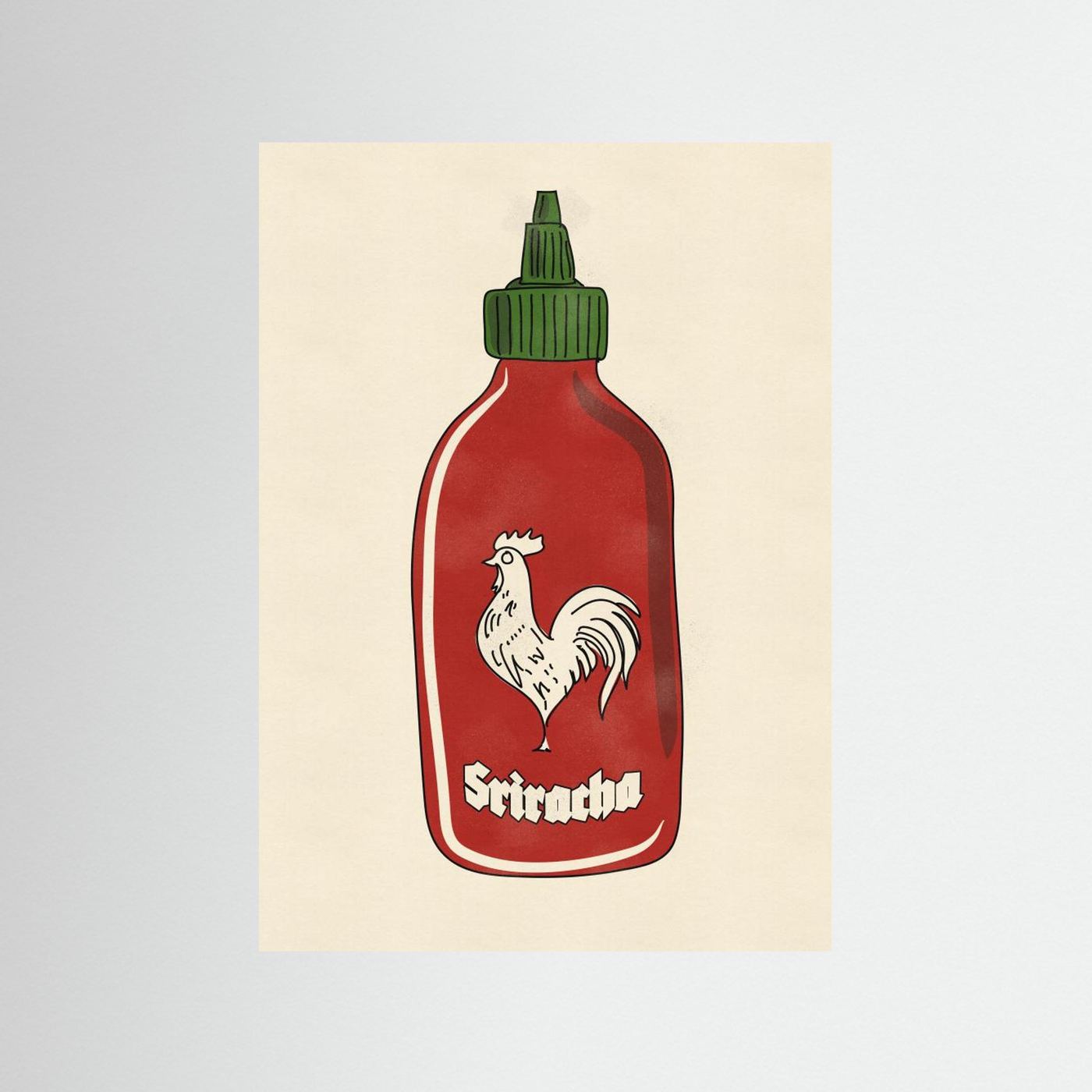 Rooster Hot Sauce by Nicholas Fine Art Paper 