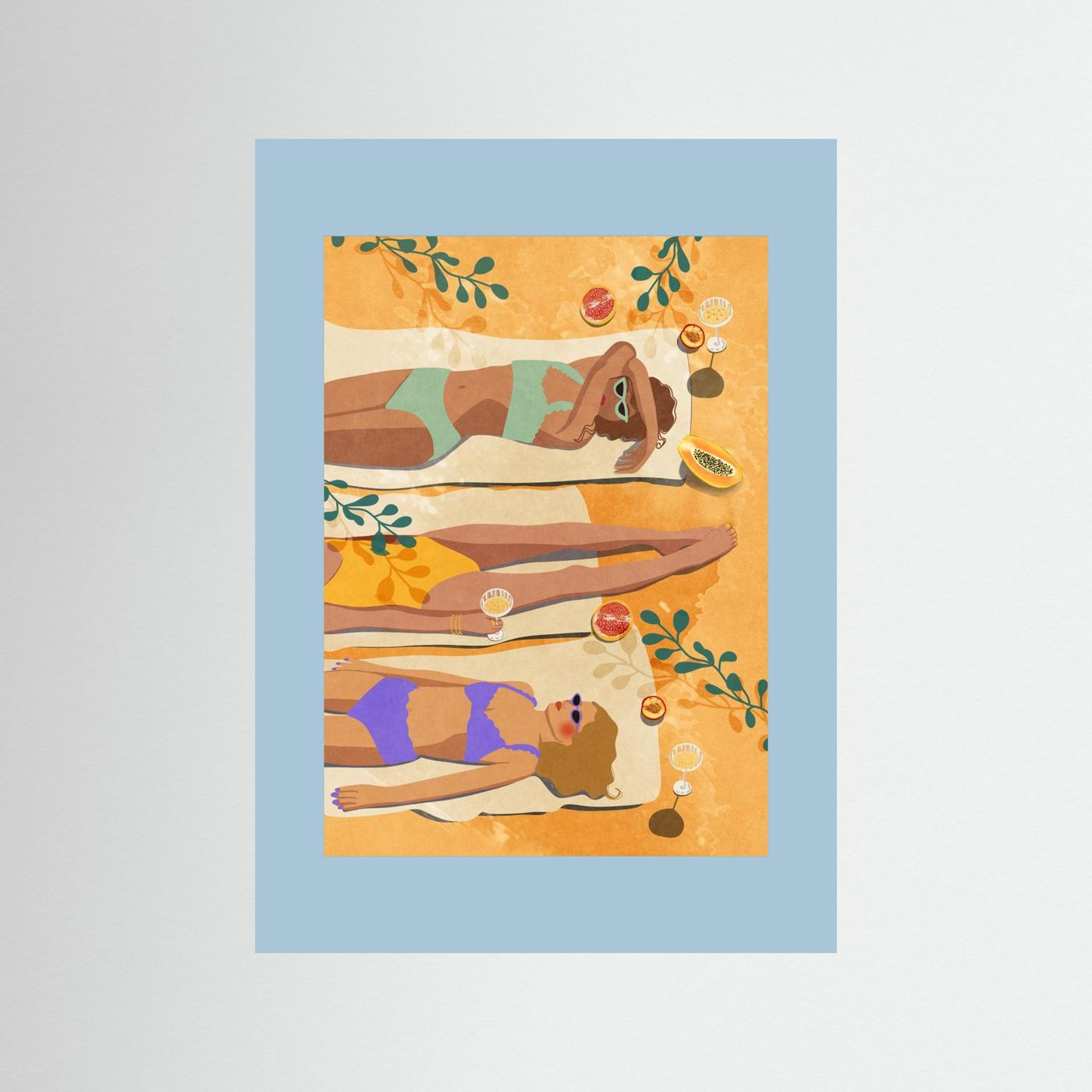 Summer Girls by Raissa Oltmanns Fine Art Paper 