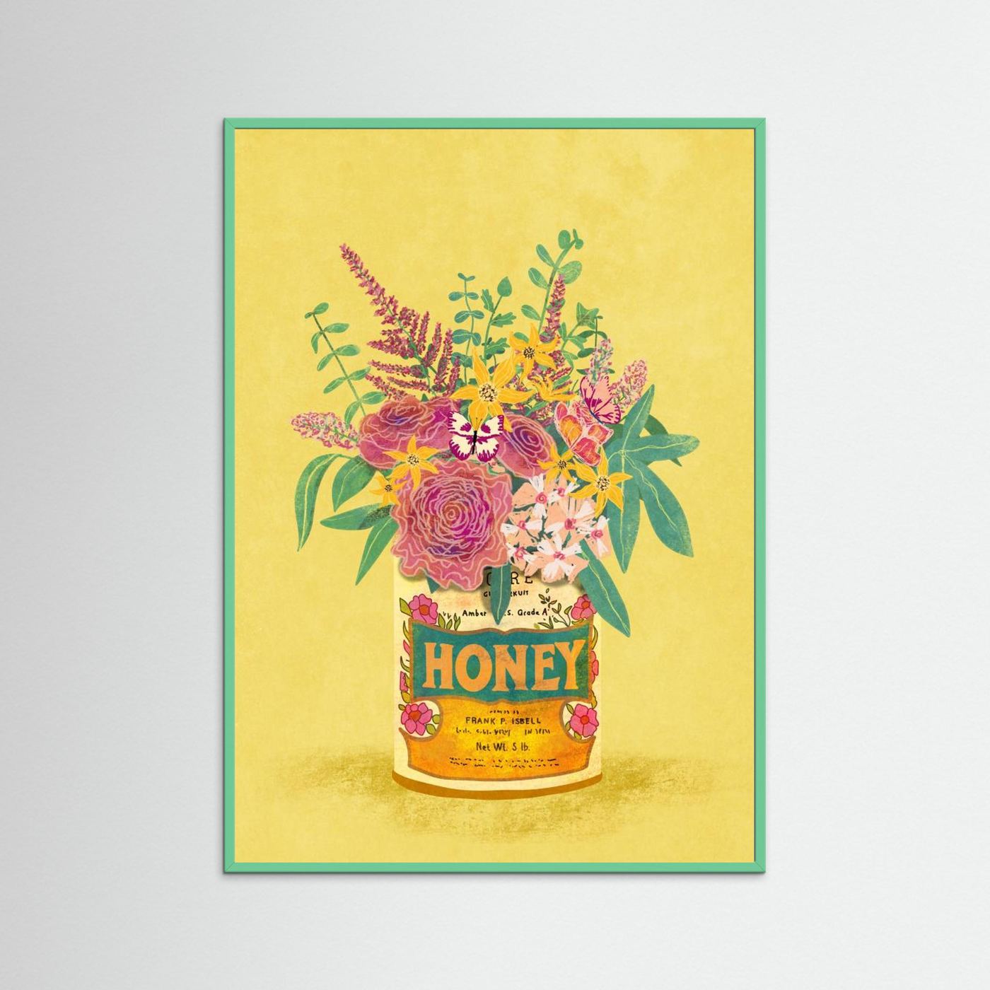 Flowers In a vintage Honey Can by Raissa Oltmanns Fine Art Paper 