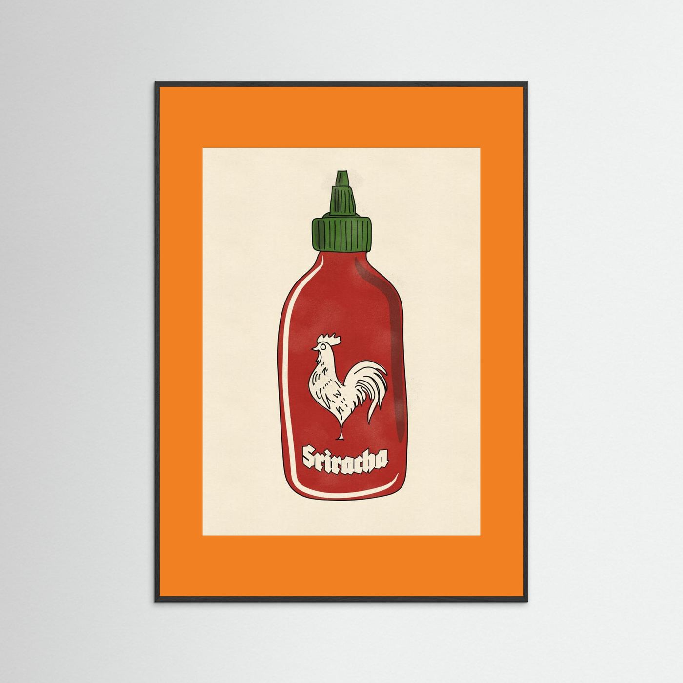 Rooster Hot Sauce by Nicholas Fine Art Paper 