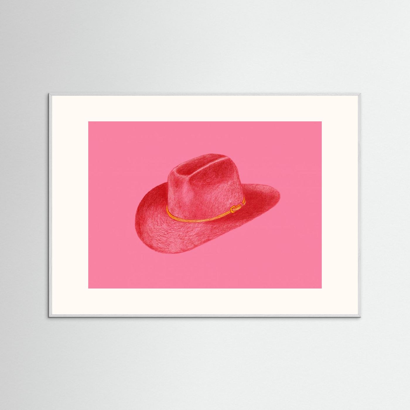 Red Stetson On Pink by Anyone Can Yeehaw