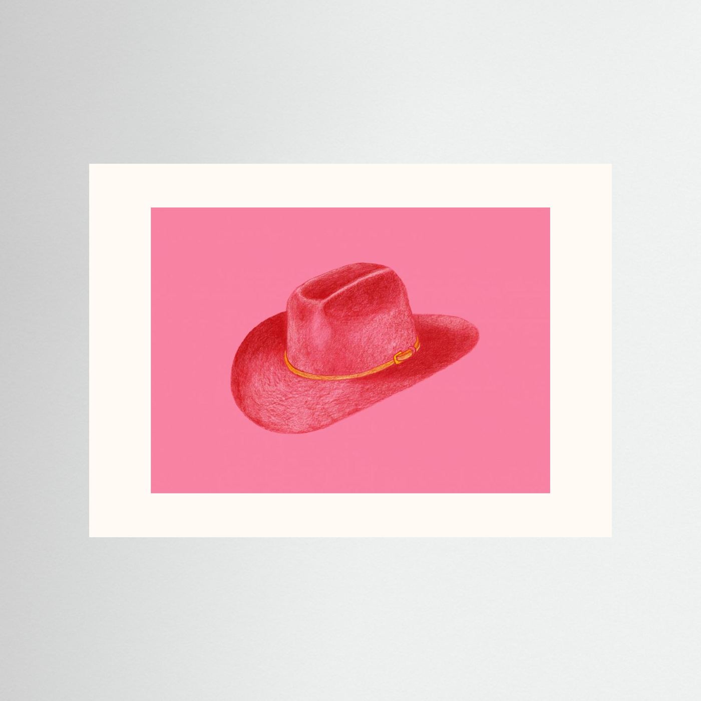 Red Stetson On Pink by Anyone Can Yeehaw