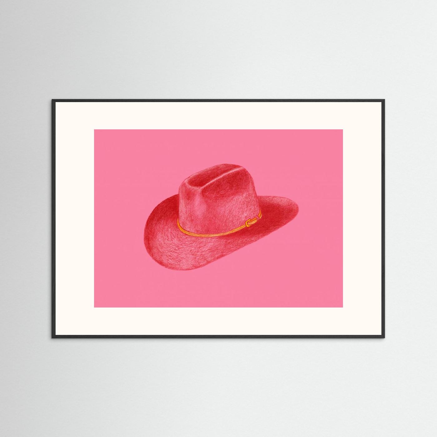 Red Stetson On Pink by Anyone Can Yeehaw