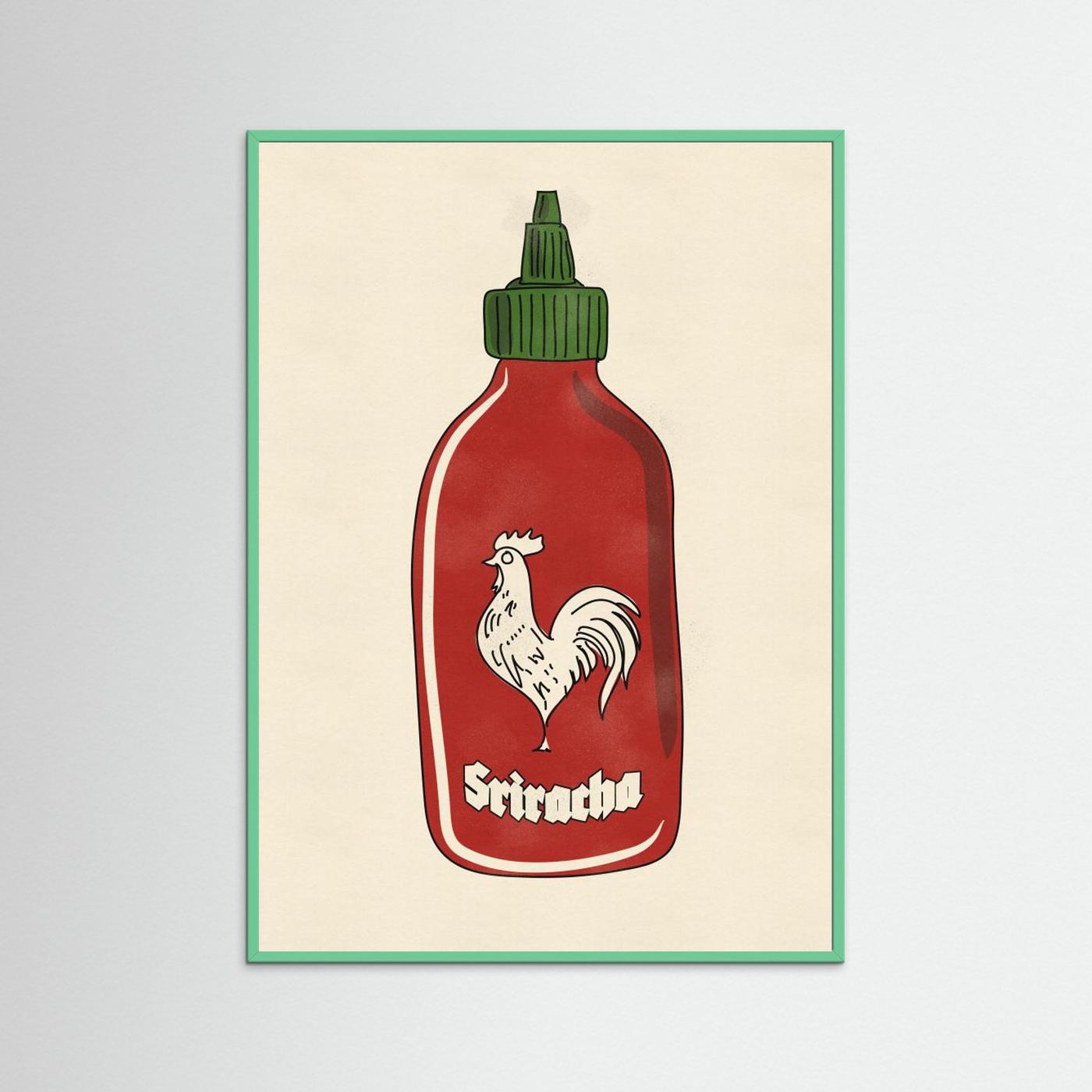 Rooster Hot Sauce by Nicholas Fine Art Paper 