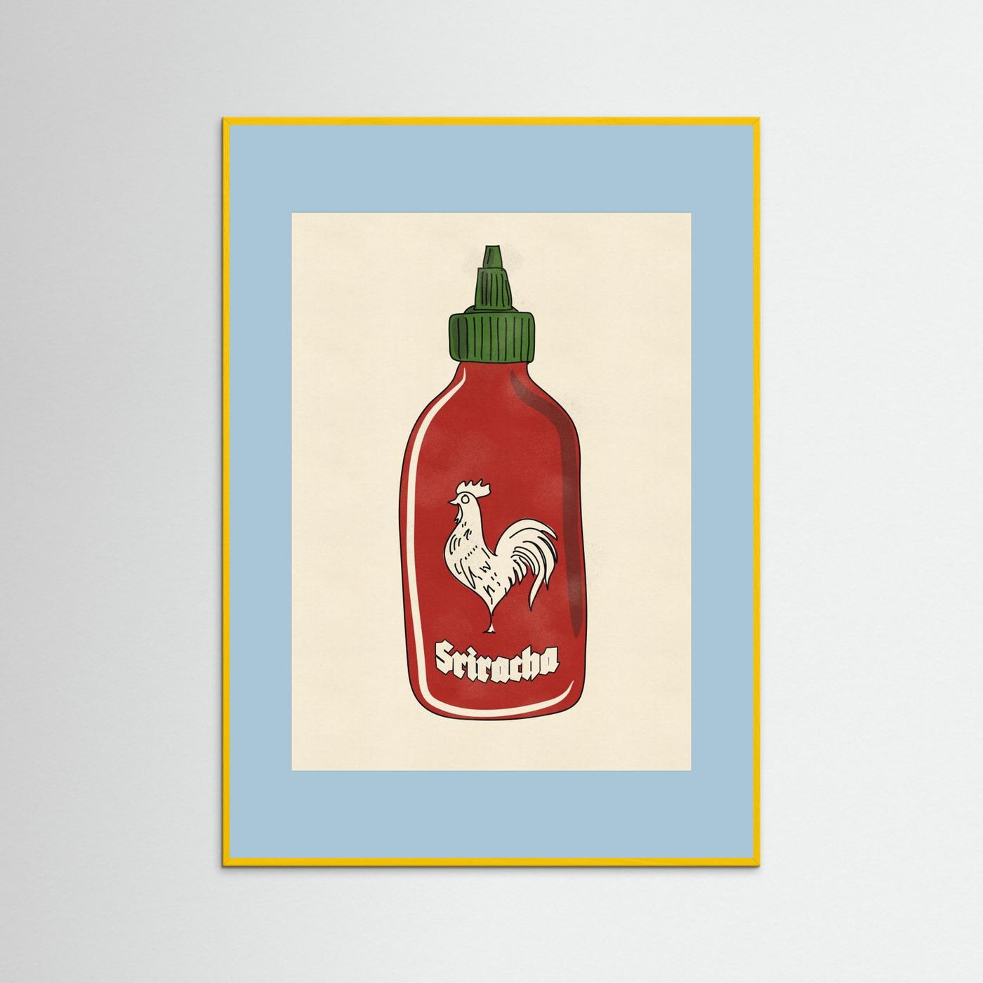 Rooster Hot Sauce by Nicholas Fine Art Paper 