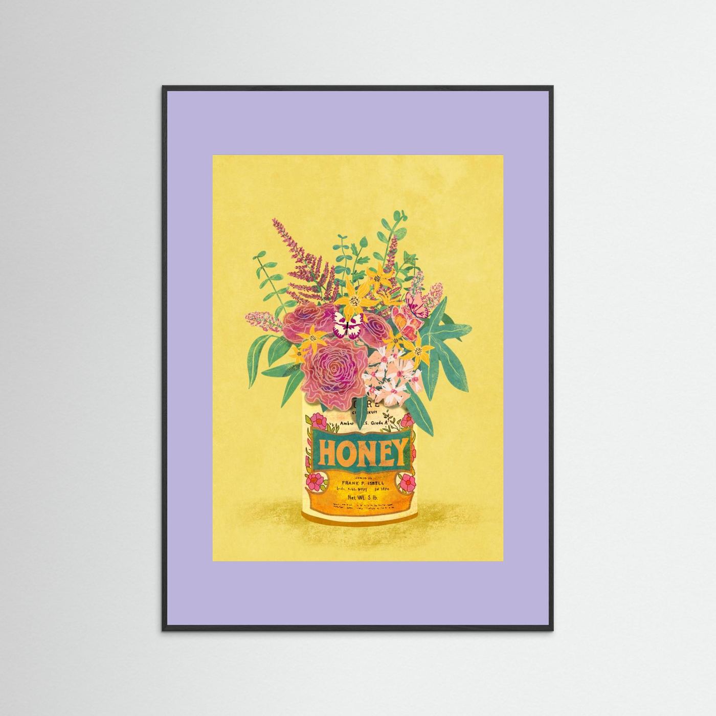 Flowers In a vintage Honey Can by Raissa Oltmanns Fine Art Paper 