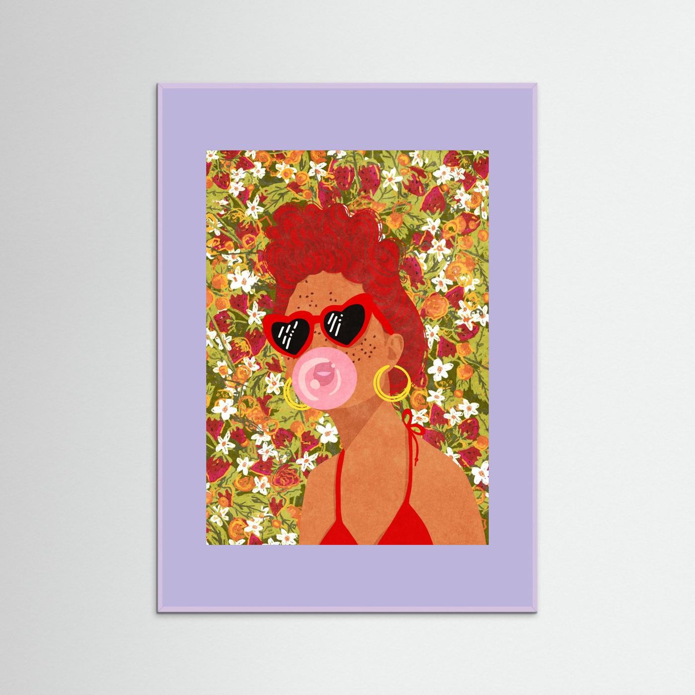 Strawbeery Lady by Raissa Oltmanns Fine Art Paper 