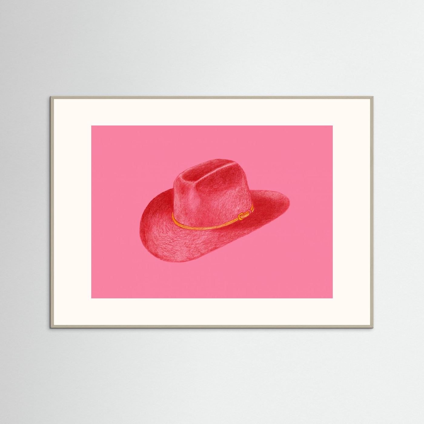Red Stetson On Pink by Anyone Can Yeehaw