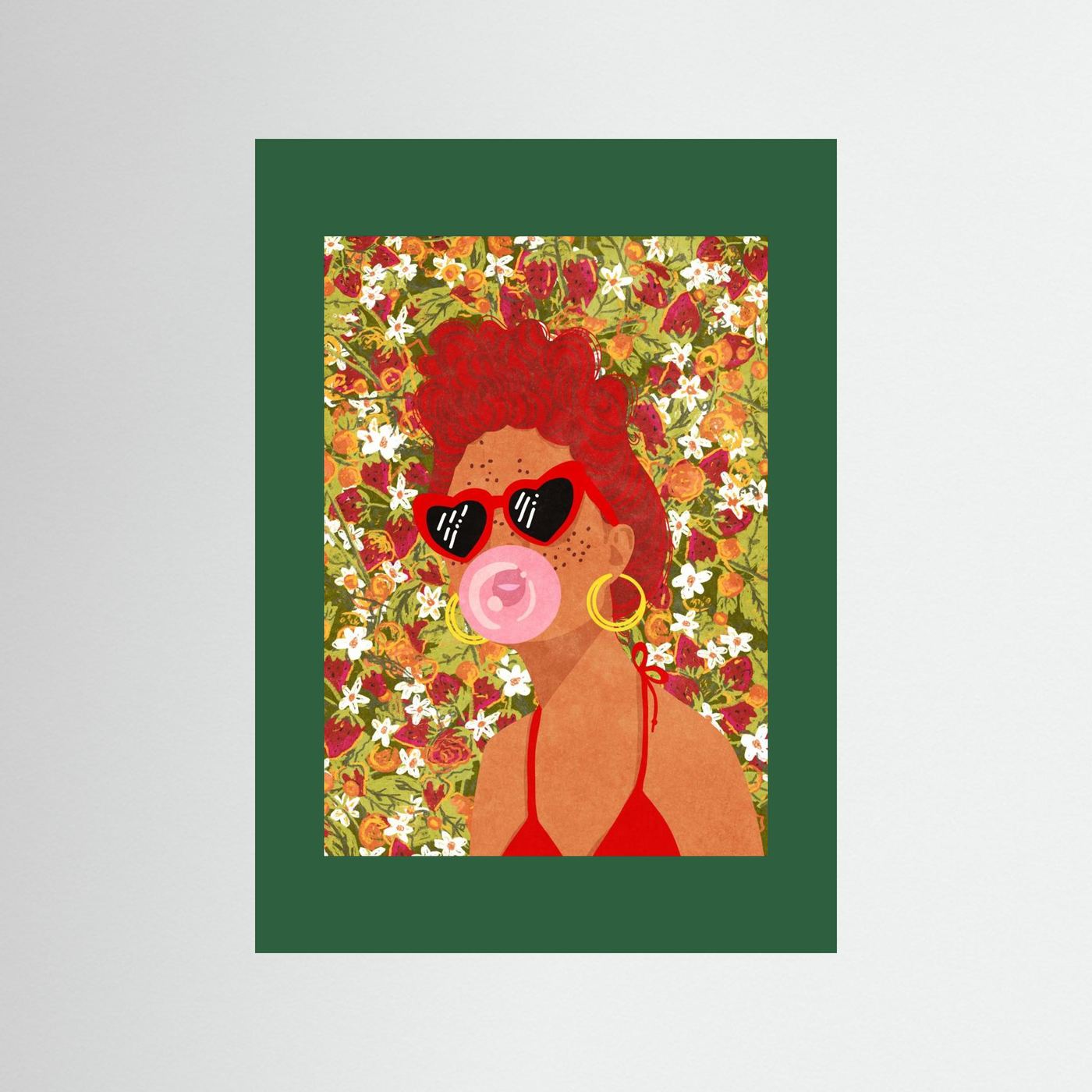 Strawbeery Lady by Raissa Oltmanns Fine Art Paper 