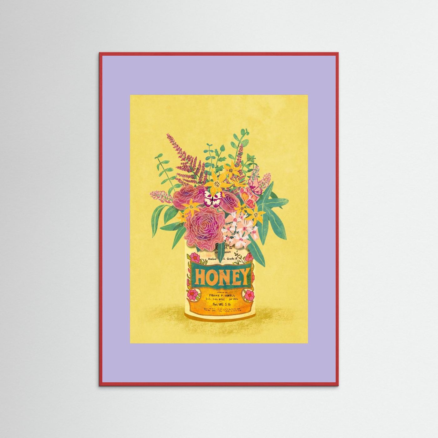 Flowers In a vintage Honey Can by Raissa Oltmanns Fine Art Paper 