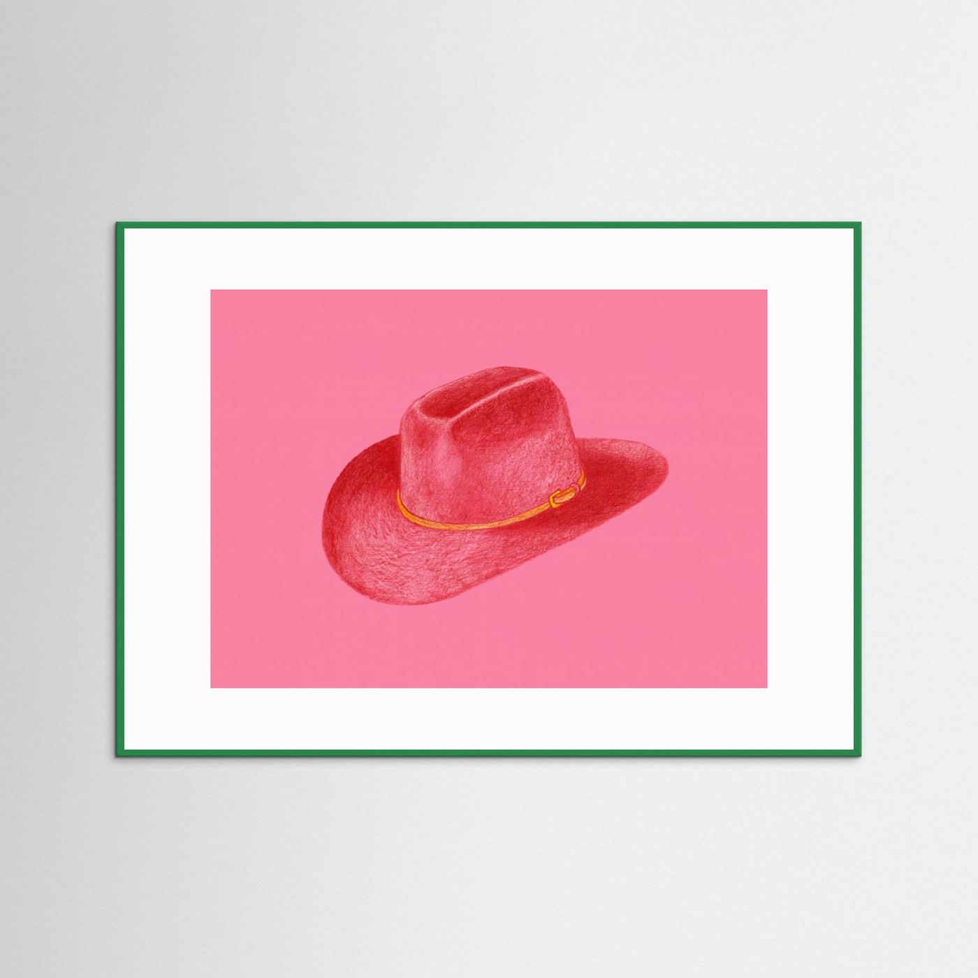Red Stetson On Pink by Anyone Can Yeehaw